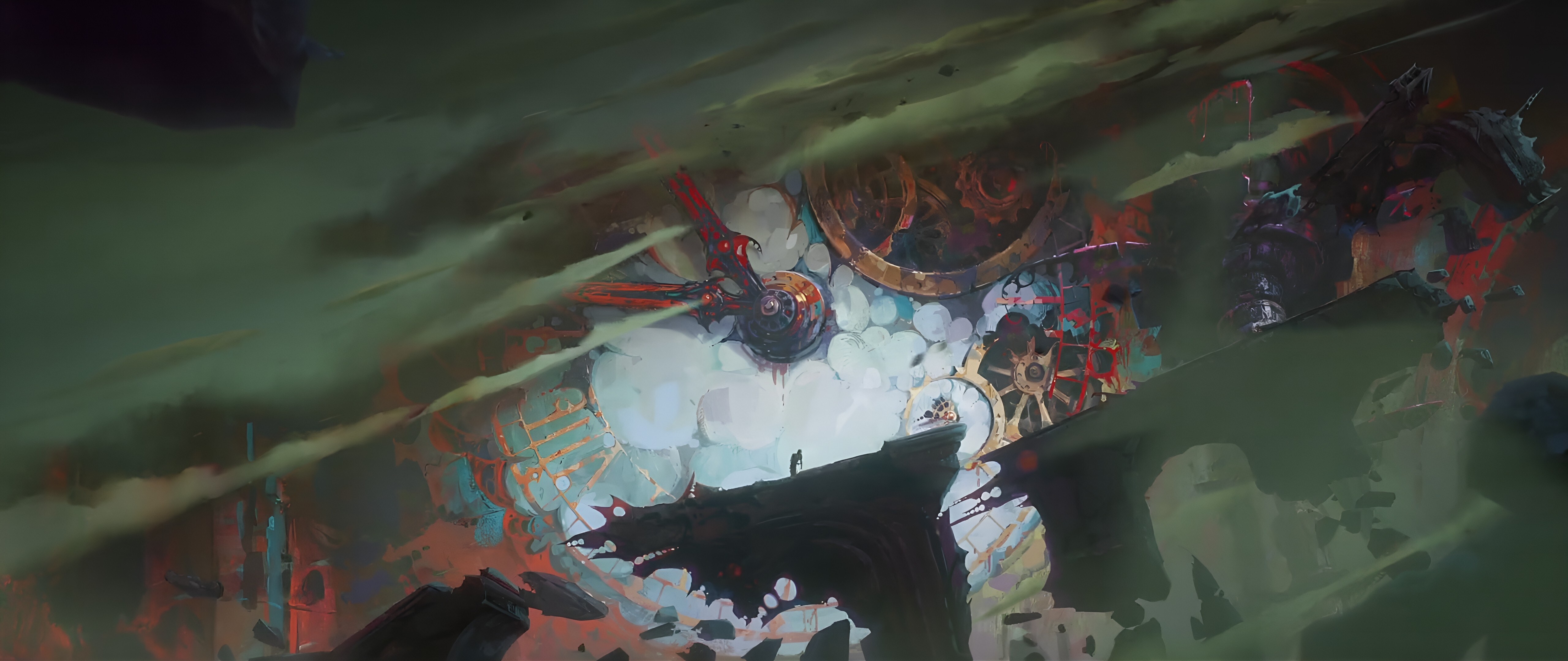 Free download Battle of the Two Cities League of Legends Digital Art 4K Wallpaper, Wallpaper(s) website provided.