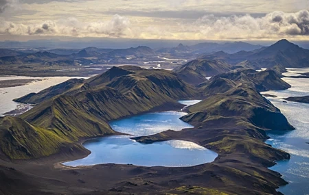 Free download Natural landscape Mountains Hills Water Clouds Sky Vista 8K Wallpaper, Wallpaper(s)