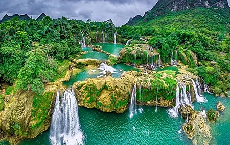 Free download Nature Landscape Trees Forest Mountains Water Rock Waterfall Rock Formation Cloud Monsoon Moss Waterfall 4K Wallpaper, Wallpaper(s)