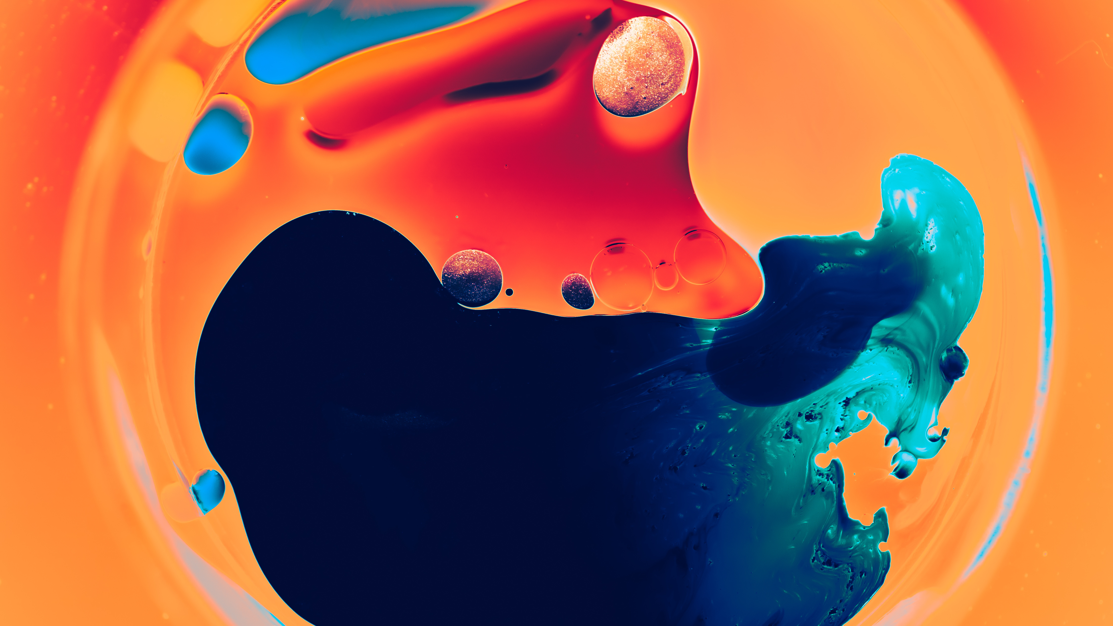 Free download AI Art Abstract Orange 4K Wallpaper, Wallpaper(s) website provided.