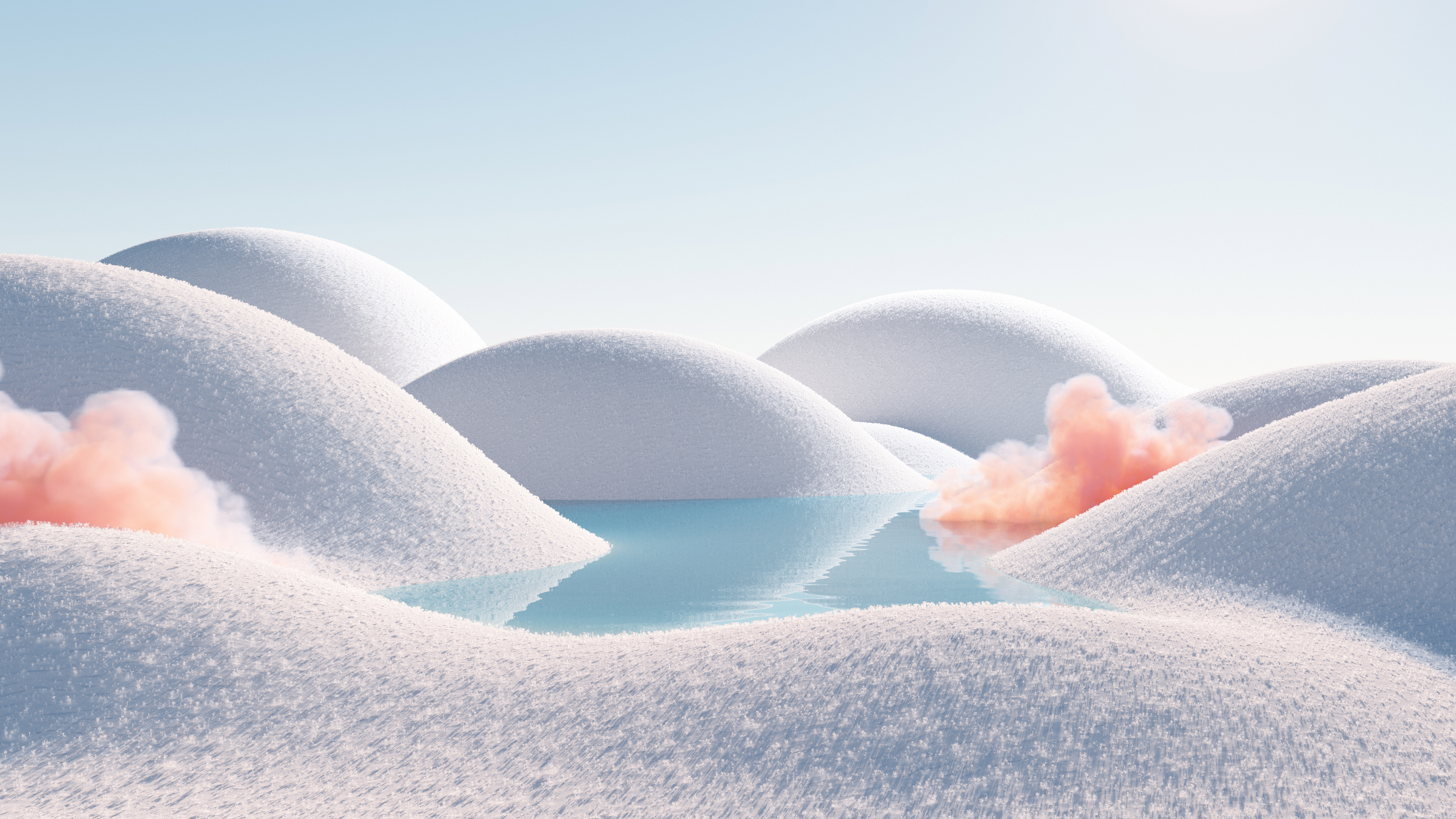Free download Landscape Nature Water Reflection Abstract Cloud CGI 4K Wallpaper, Wallpaper(s)