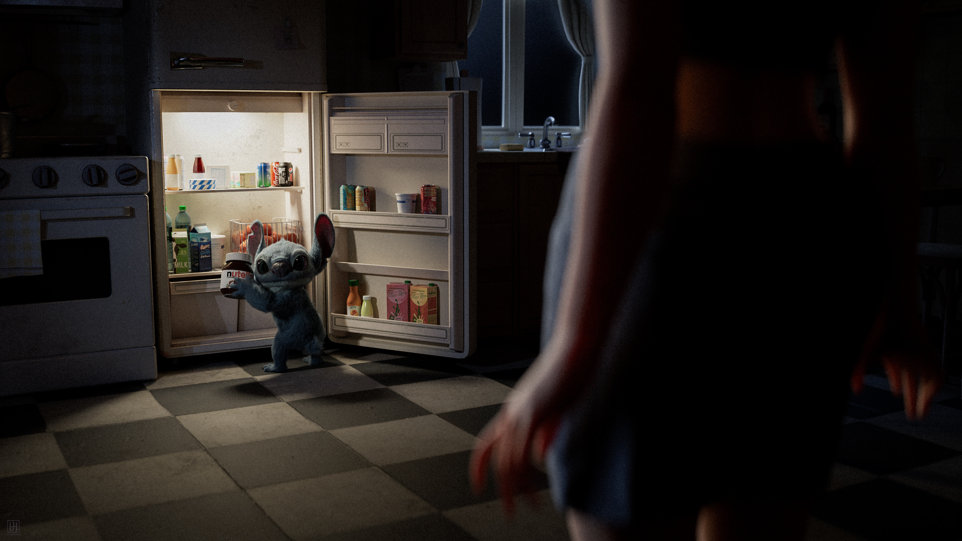 Free download Slime Character Design Digital Art CGI Refrigerator 4K Wallpaper, Wallpaper(s)