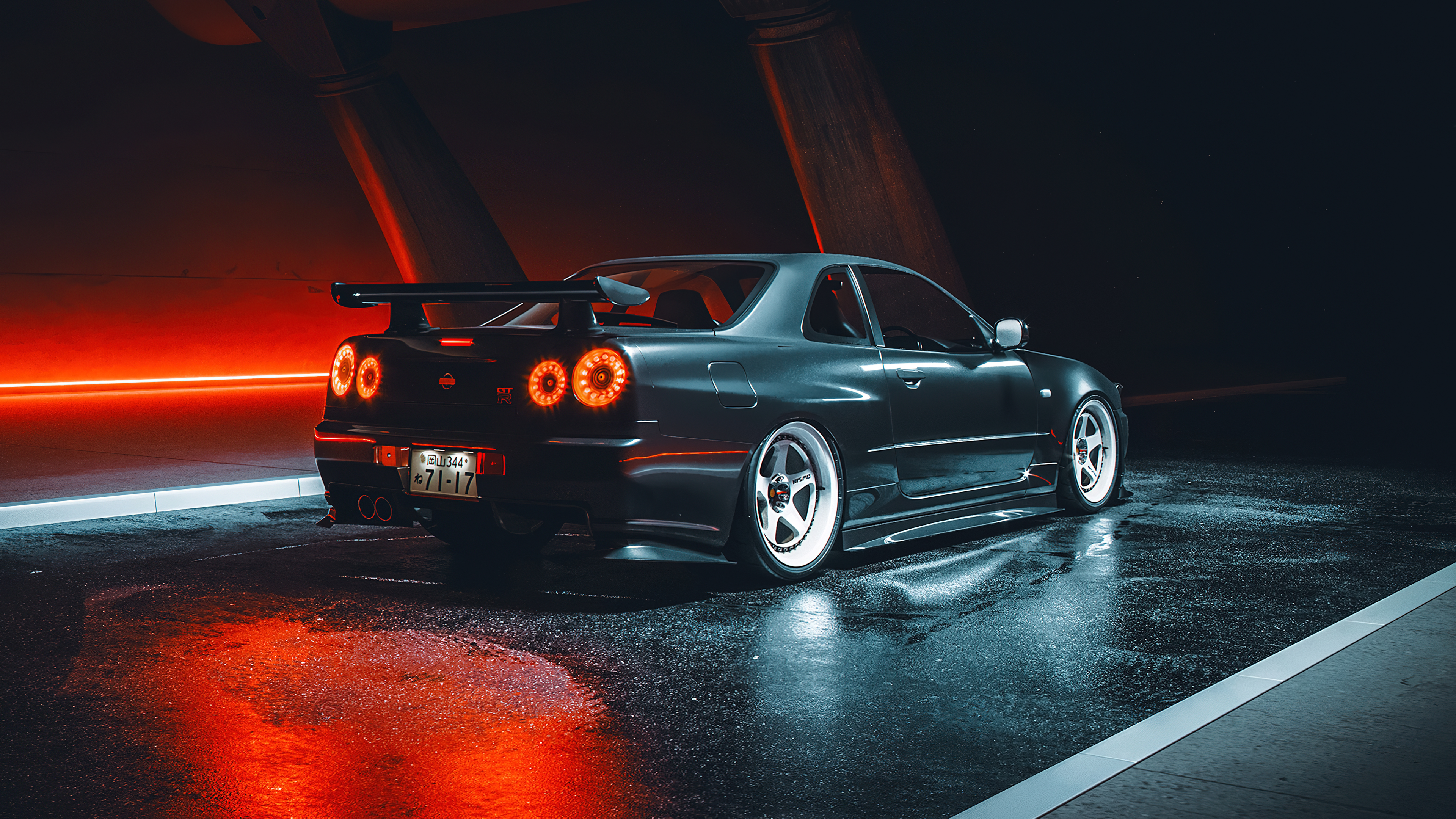 Free download Nissan Car Vehicle Black Car Digital 4K Wallpaper, Wallpaper(s) website provided.