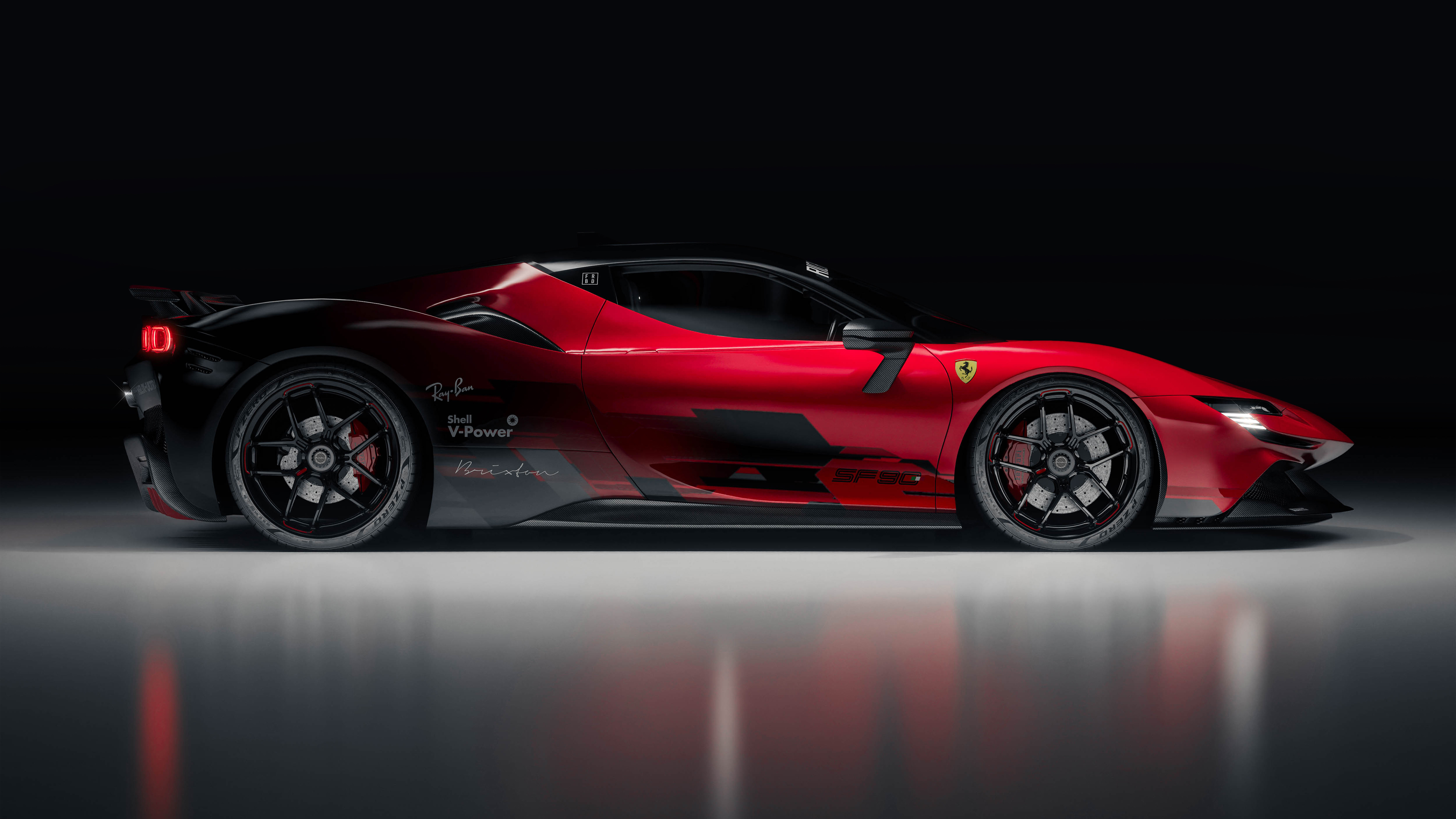 Free download Ferrari SF90 Red Sports Car 5k Wallpaper 4K Wallpaper, Wallpaper(s) website provided.