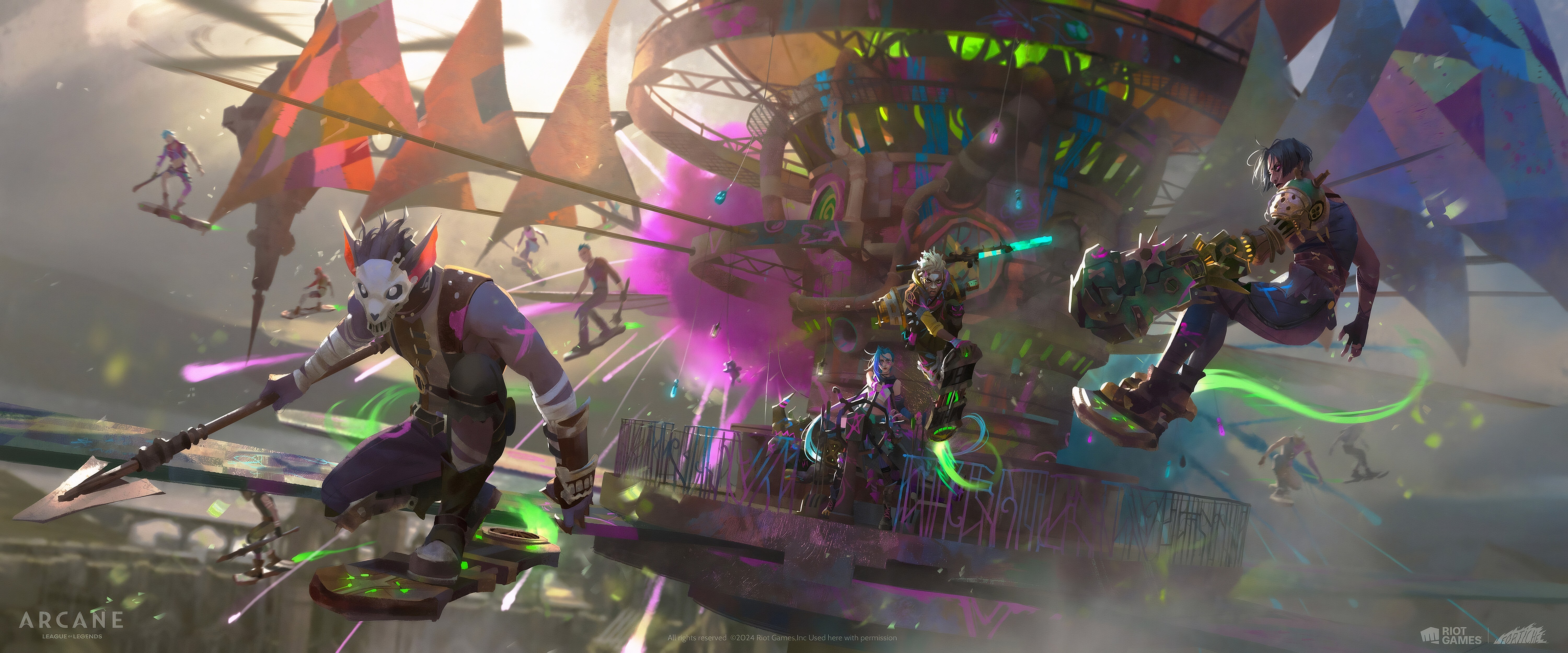 Free download League of Legends Battle of the Two Cities Hover Skateboard Paint Spear Sunshine Wide Screen 4K Wallpaper, Wallpaper(s) website provided.