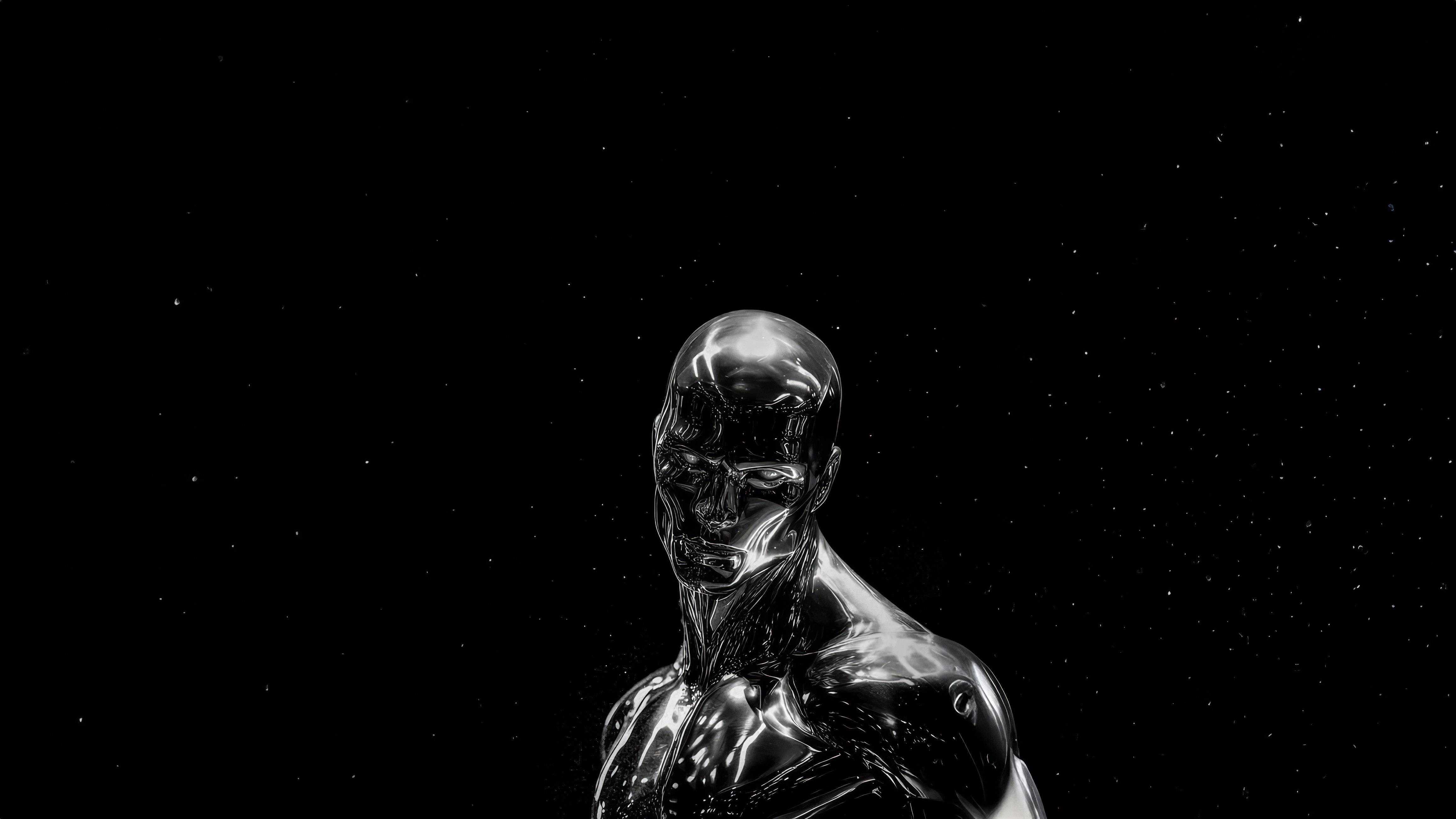 Free download Stars Black Background Simple Background Space Marvel Comics Shiny 4K Wallpaper, Wallpaper(s)