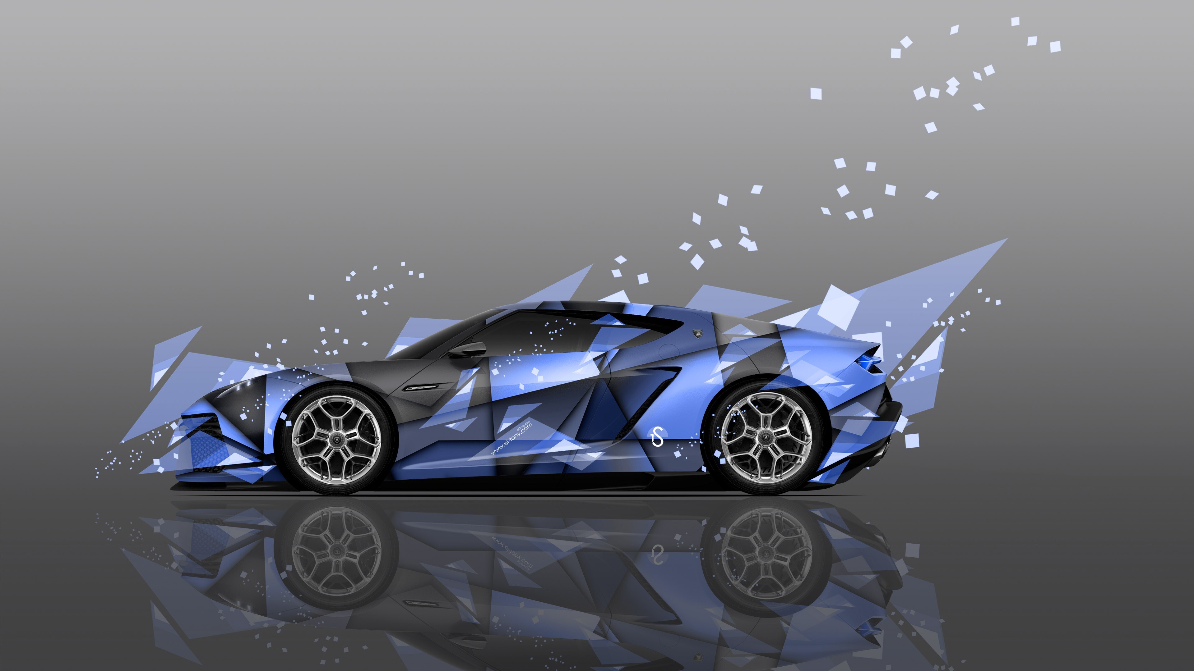 Free download Supercars Automobile AI Art Geometry Refraction Triangle Lamborghini 4K Wallpaper, Wallpaper(s) website provided.