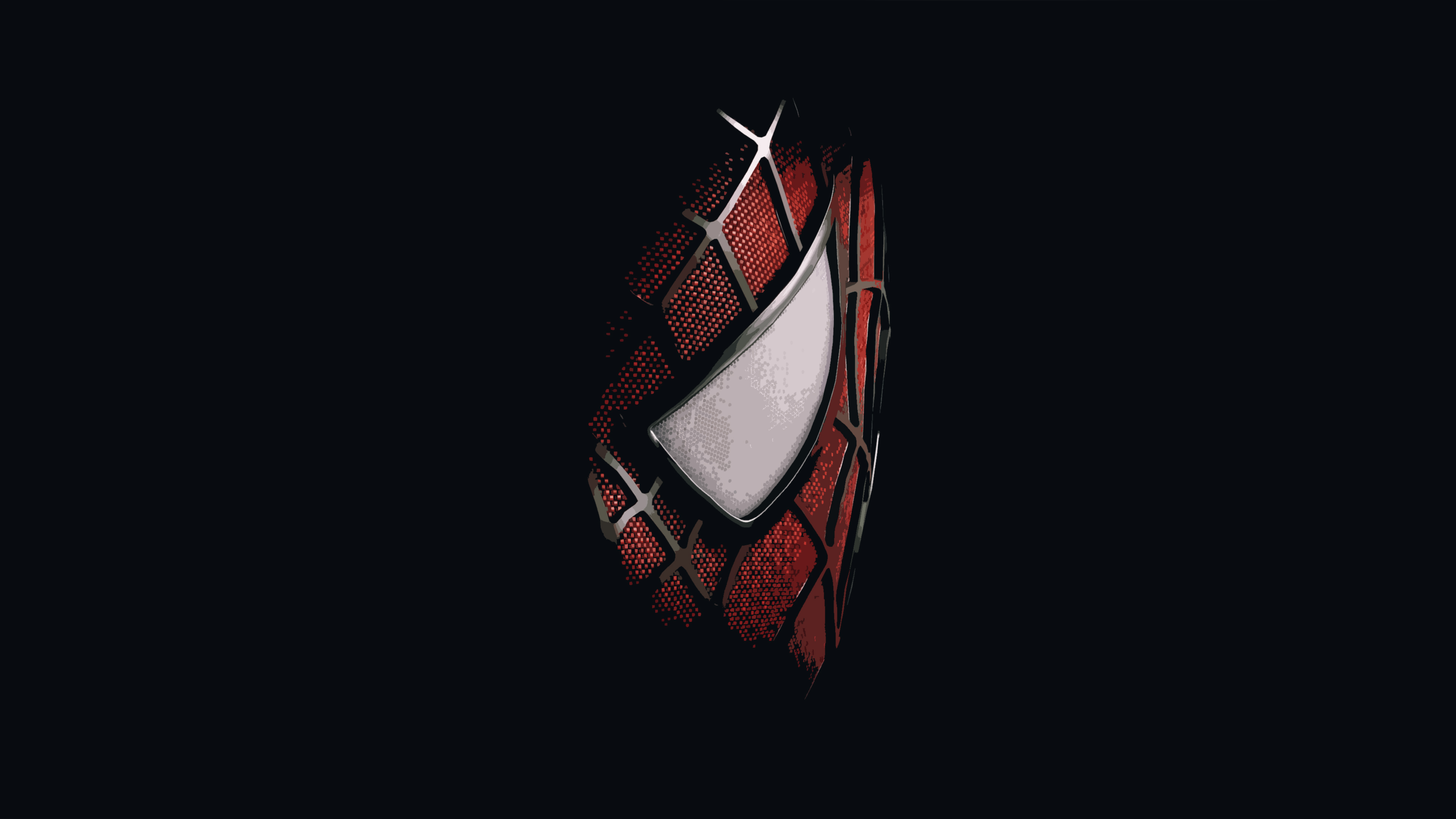 Free download Minimalism Entertainment Spider-Man Mask Superhero Marvel Movie Universe Comics Close-up Simple Background 4K Wallpaper, Wallpaper(s) website provided.