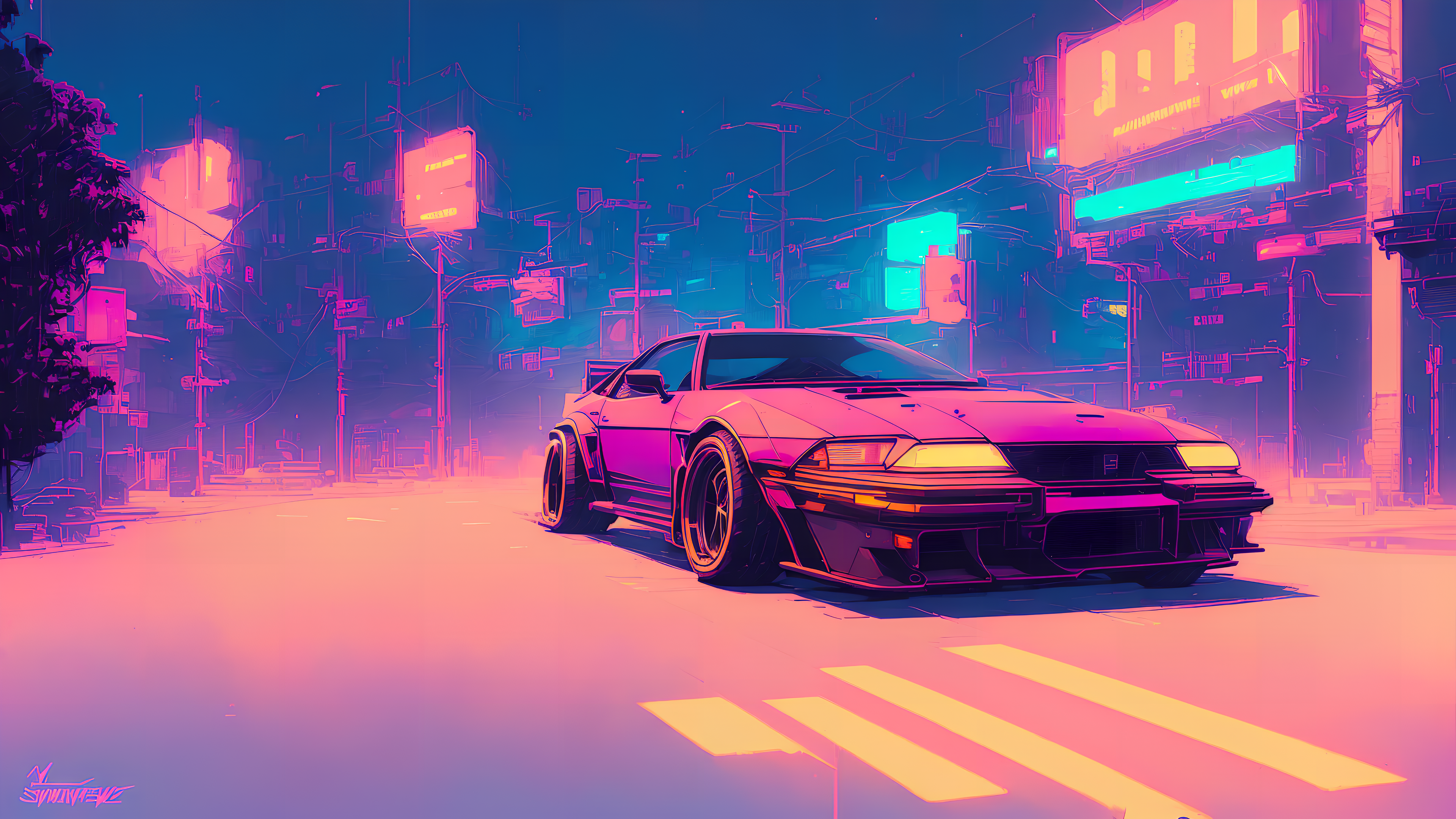 Free download Mopunk Beyond Stable Diffusion Car Art Asymmetry 4K Wallpaper, Wallpaper(s) website provided.