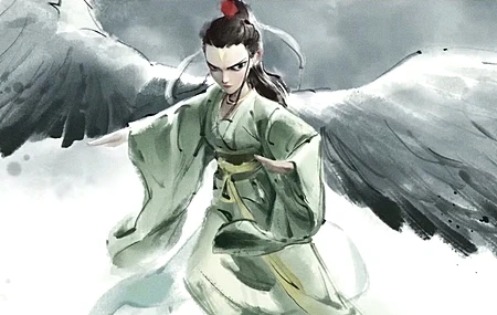 Free download Nezha Devil Child Trouble Sea Crane Child Ink Painting Hairfish Screen Wallpaper 2K Wallpaper, Wallpaper(s) website provided.