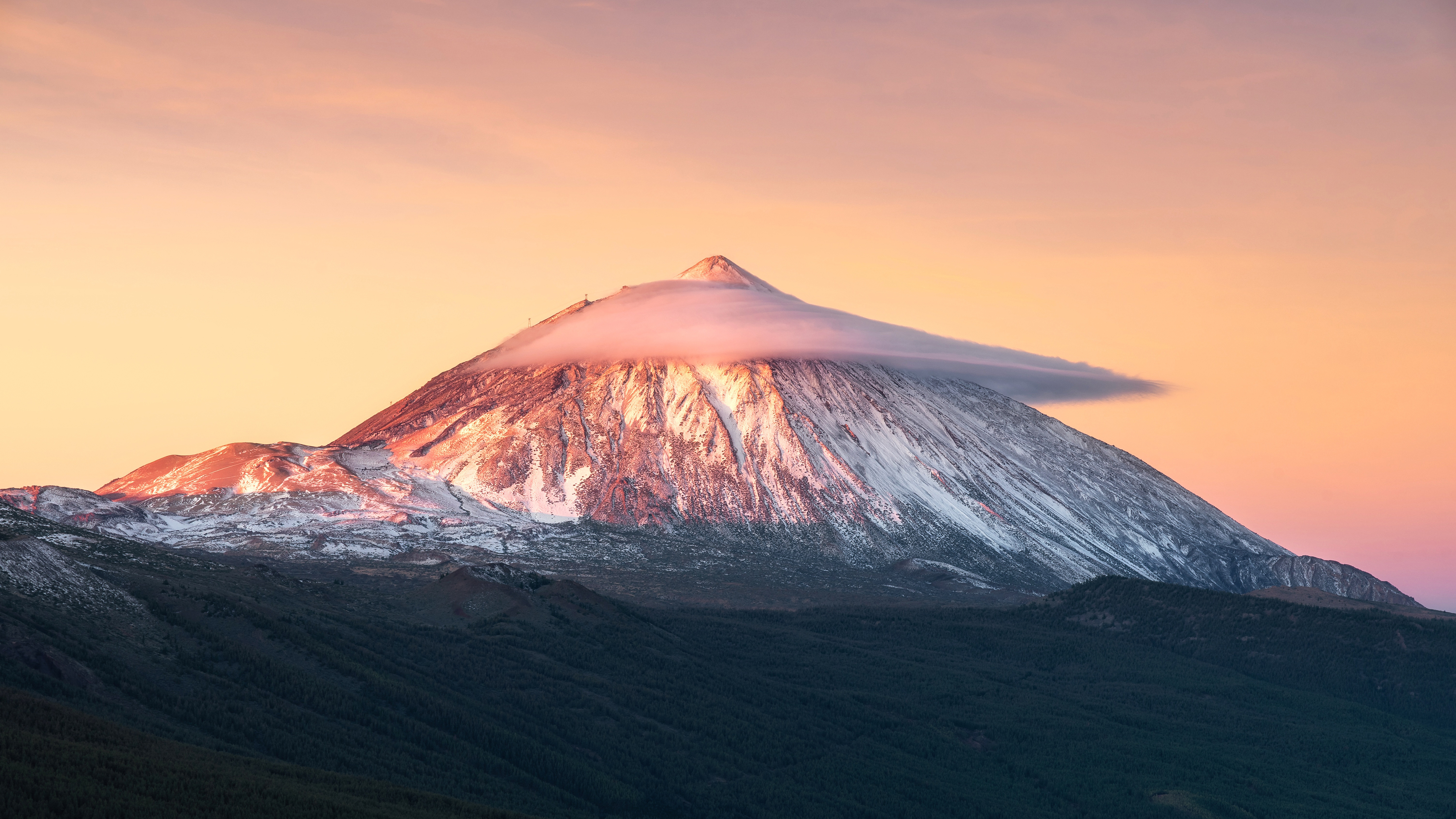 Free download Photography Landscape Nature Sunset Mountain Clouds Sky 4K Wallpaper, Wallpaper(s)