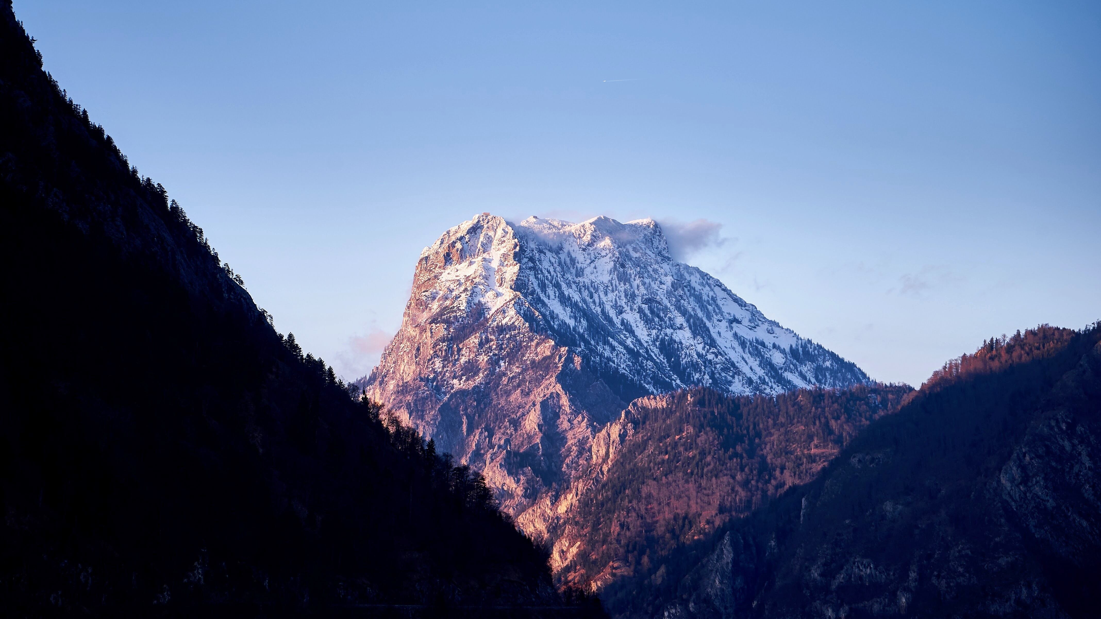 Free download Mountains Landscape Nature Snow Forest 4K Wallpaper, Wallpaper(s) website provided.