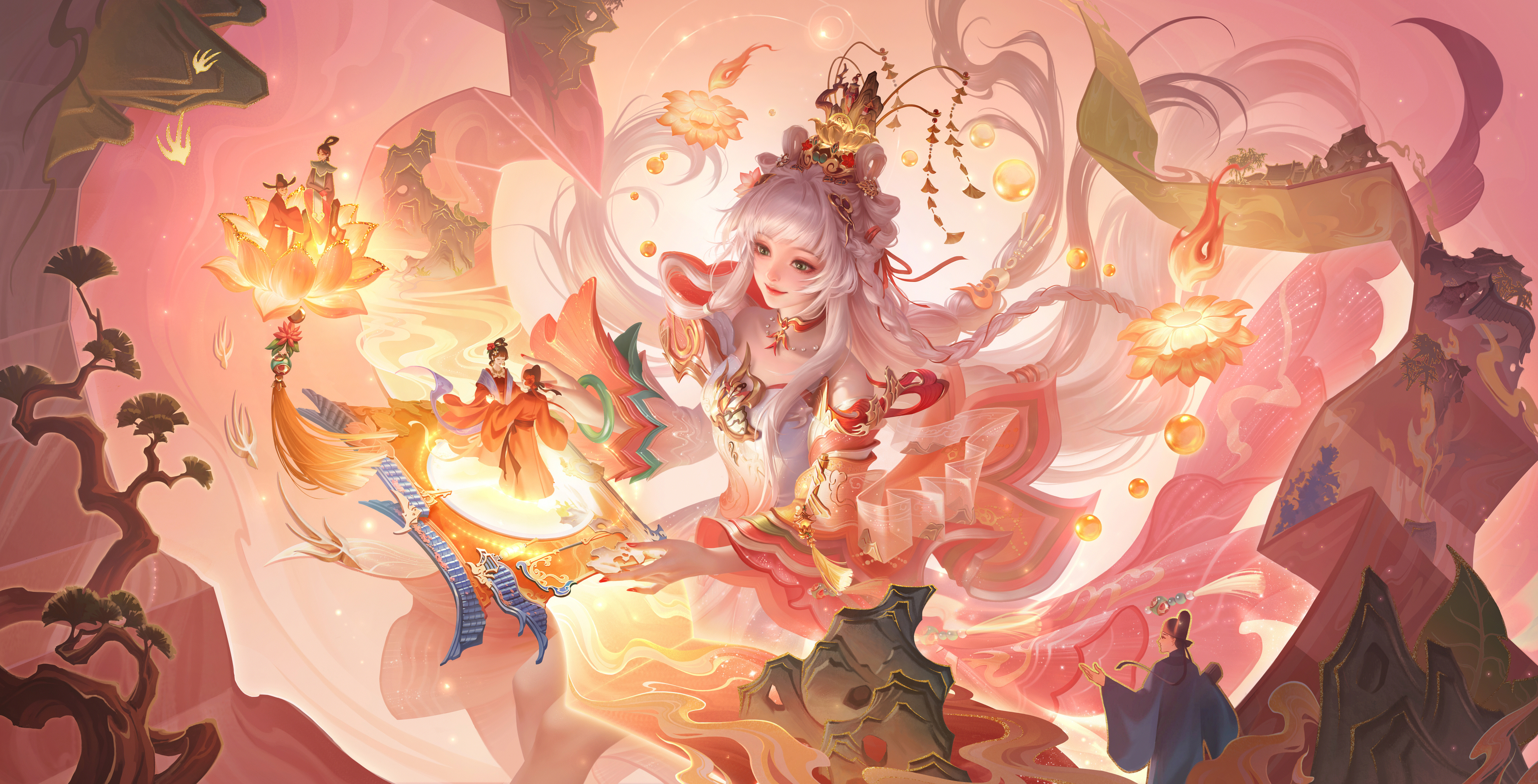 Free download Honor of Kings Xi Shi Valentine's Day Skin HD Poster 4K Wallpaper, Wallpaper(s) website provided.