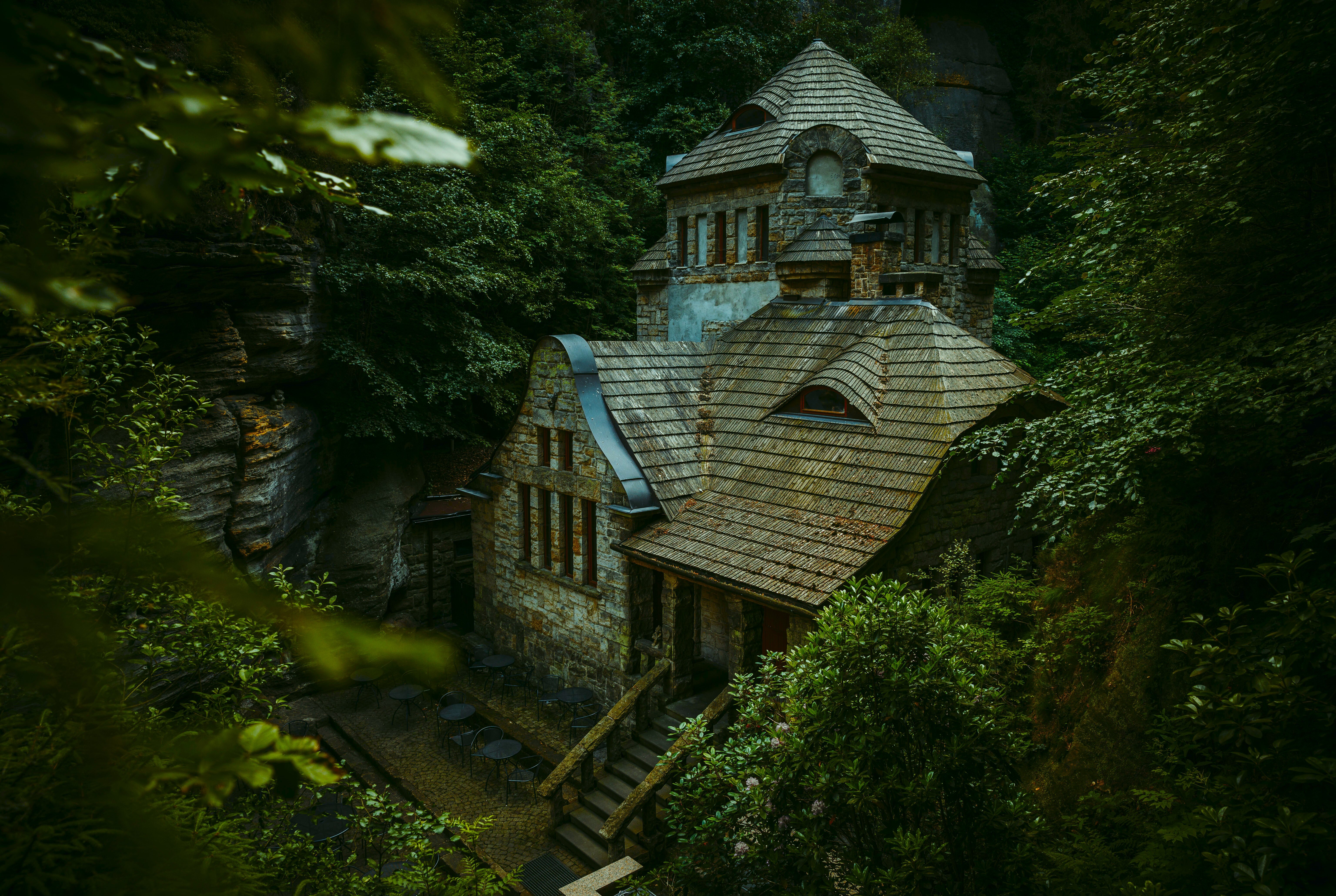 Free download trees plants chair buildings old buildings forest stone historic buildings 4K wallpaper, Wallpaper(s) website provided.