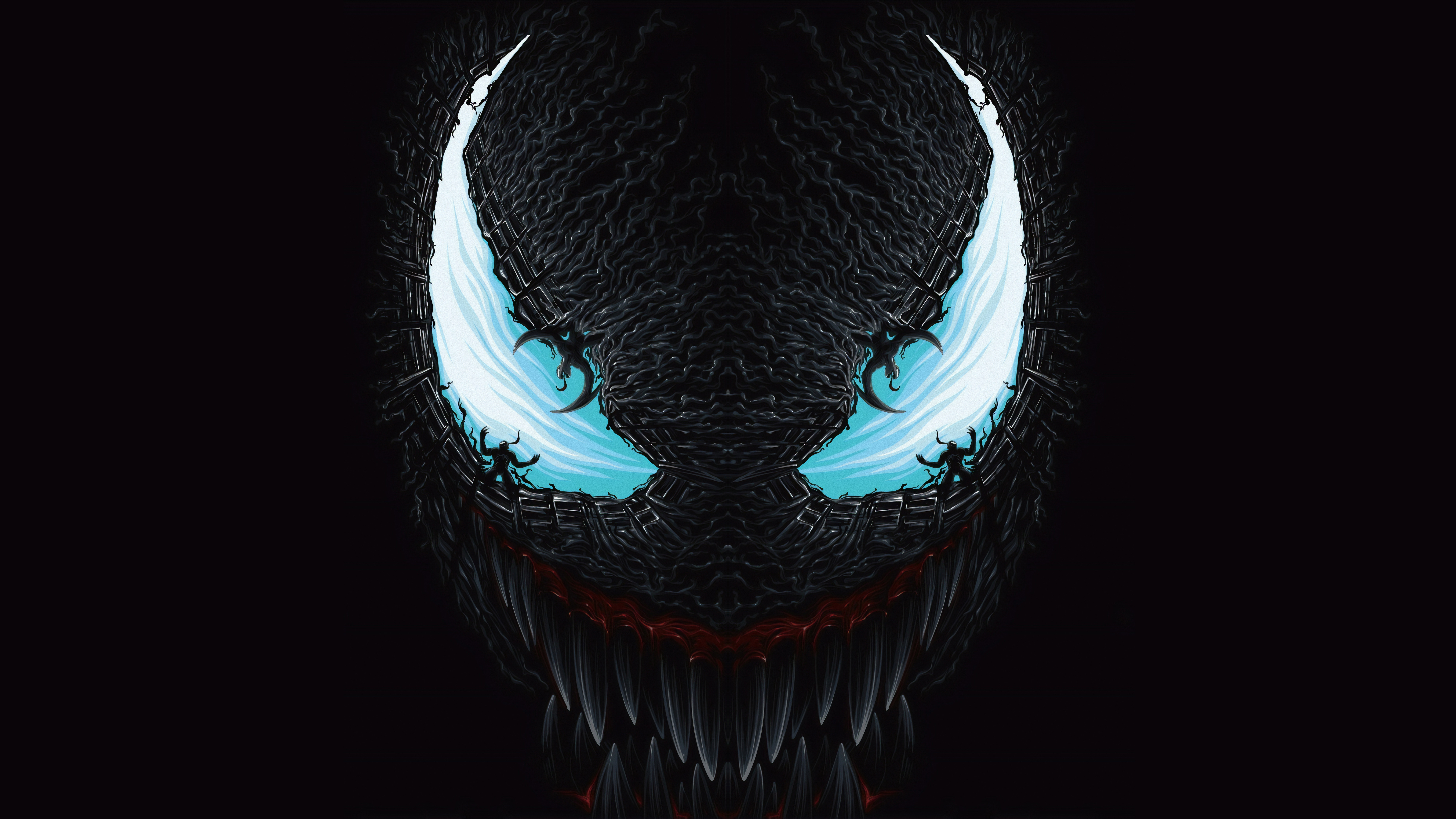 Free download Venom Dark Marvel Comics Teeth 8K Wallpaper, Wallpaper(s) website provided.