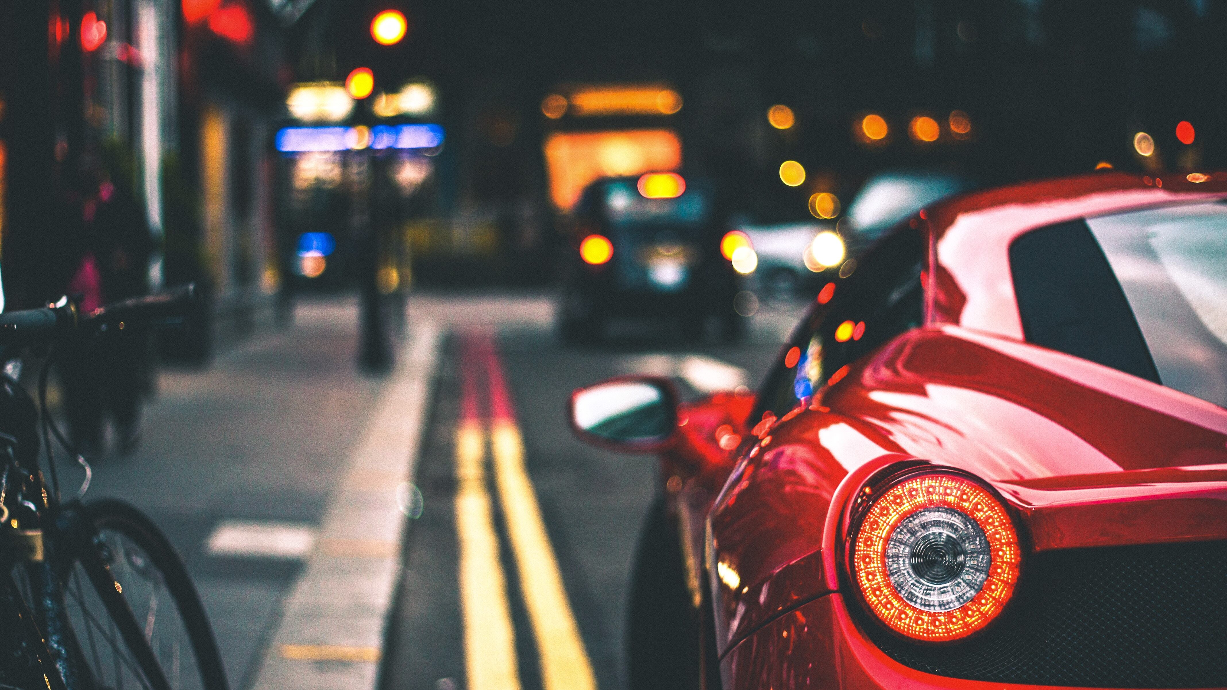 Free download Sports Car Ferrari Tail Light Car 4K Wallpaper, Wallpaper(s) website provided.