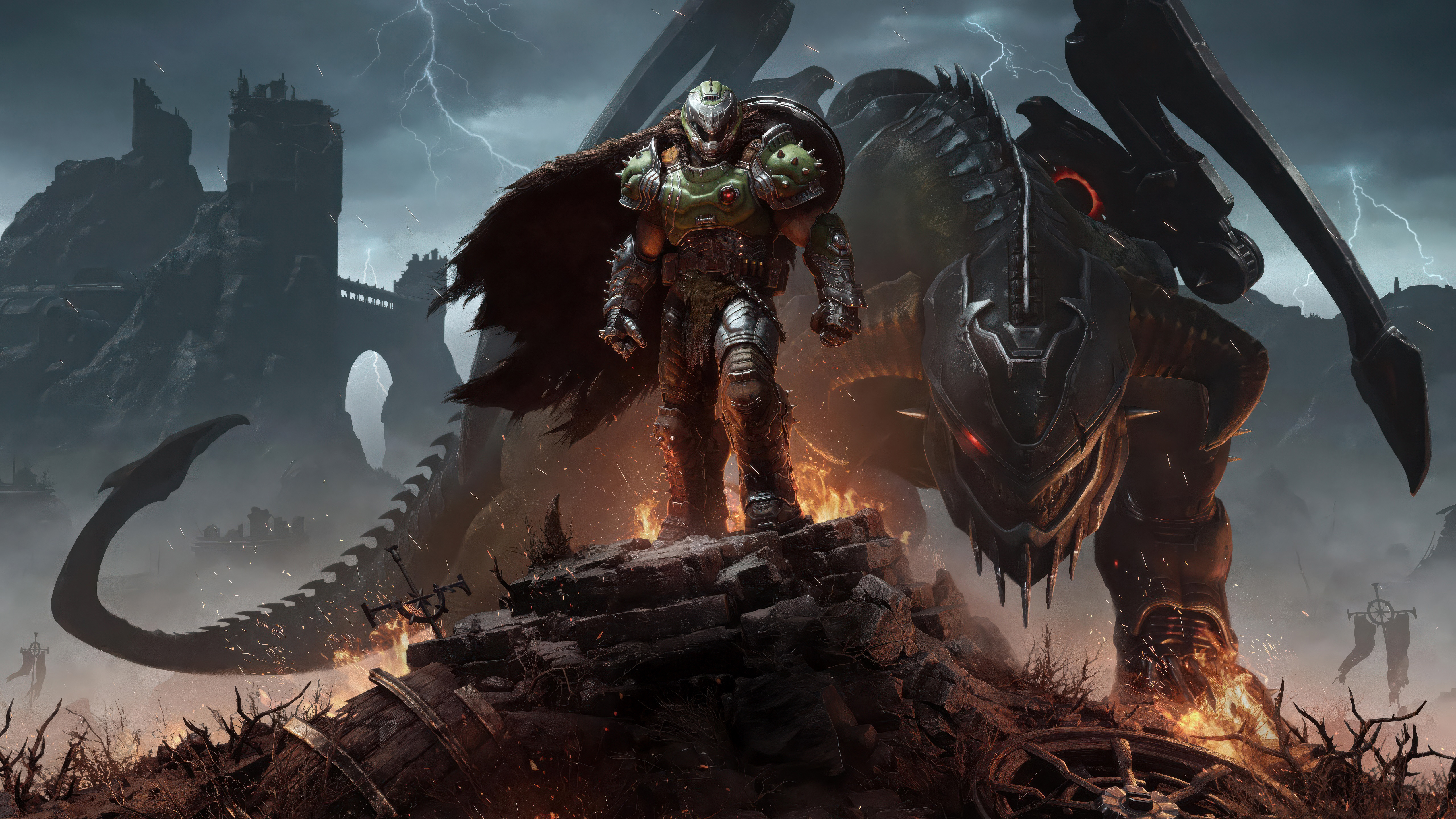 Free download Doom Club Dark Ages Games 4K Wallpapers, Wallpaper(s) website provided.