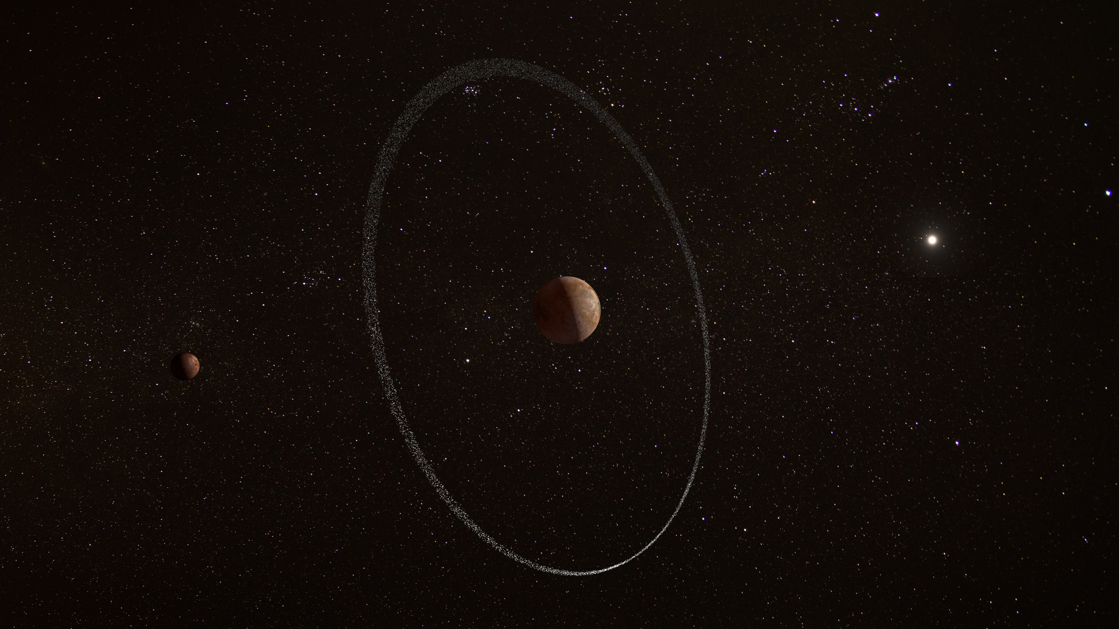 Free download Planet Space Stars AI Art Planetary Rings Minimalism Simple Background 4K Wallpaper, Wallpaper(s) website provided.