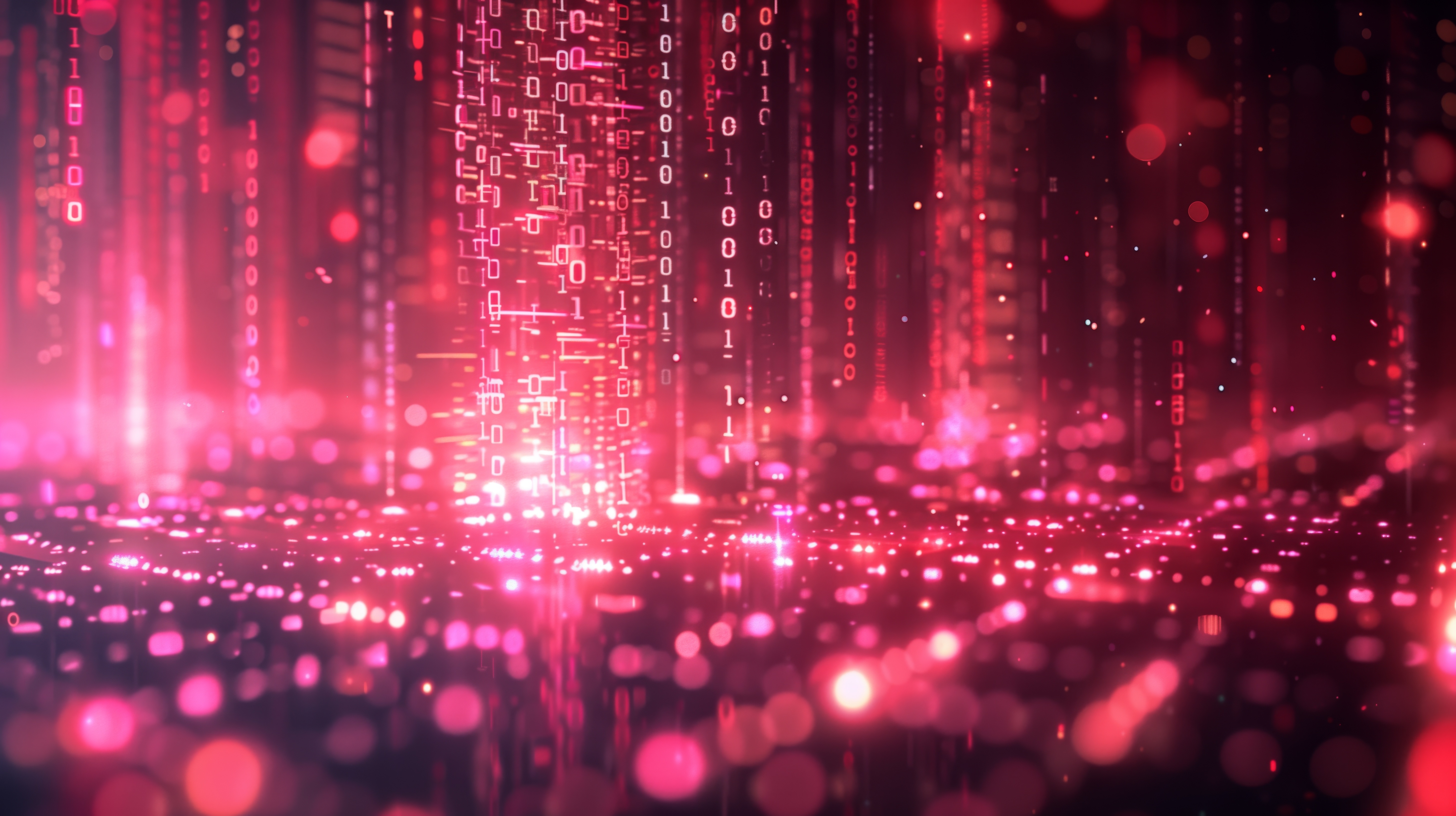 Free download Digital Art Code Bokeh Depth of Field Abstract Red Computer Stickers 4K Stickers, Wallpaper(s) website provided.