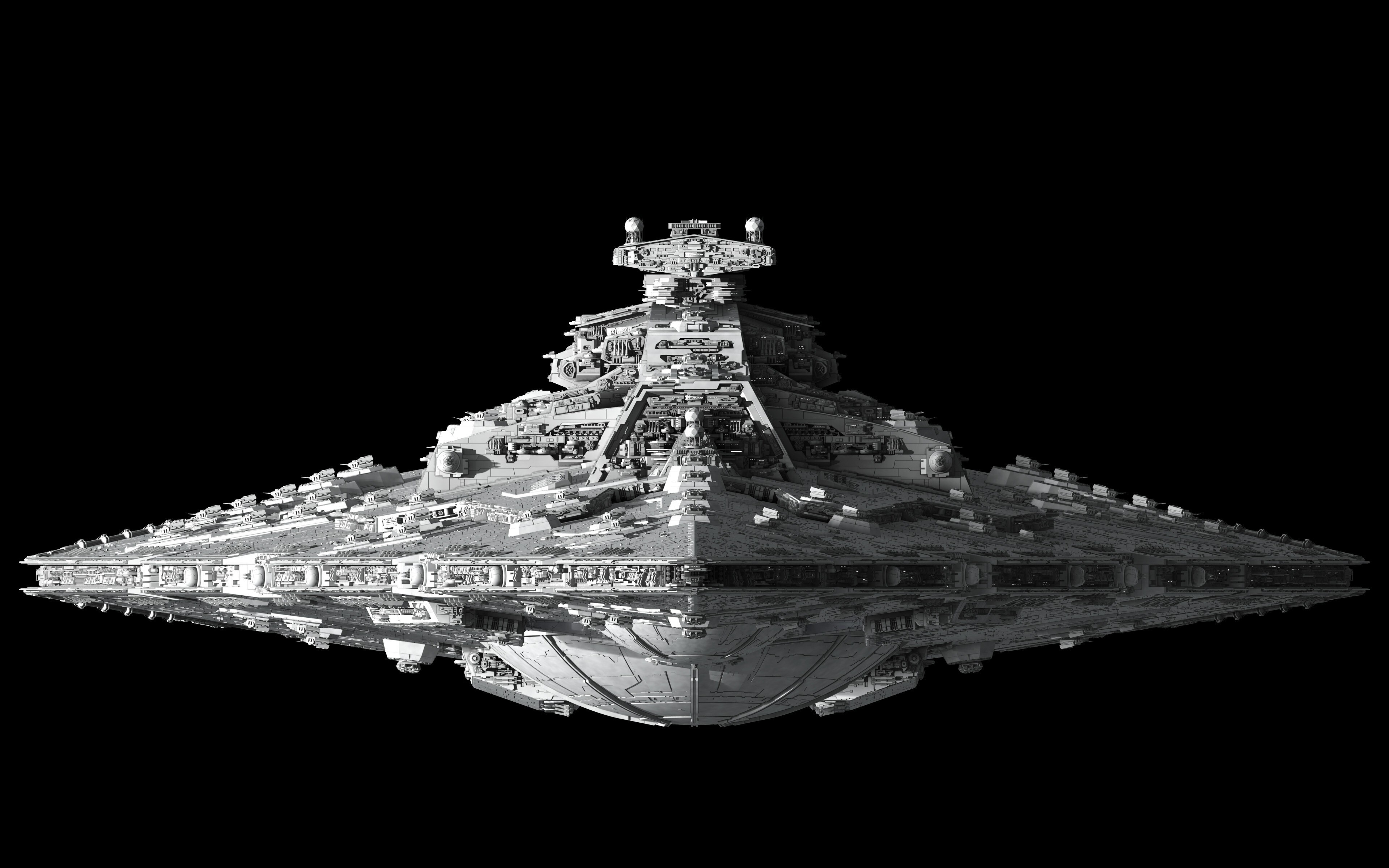 Free download Minimalism Star Destroyer Star Wars Spaceship Black and White Shattered Sponge Star Wars Ship 4K Wallpaper, Wallpaper(s)