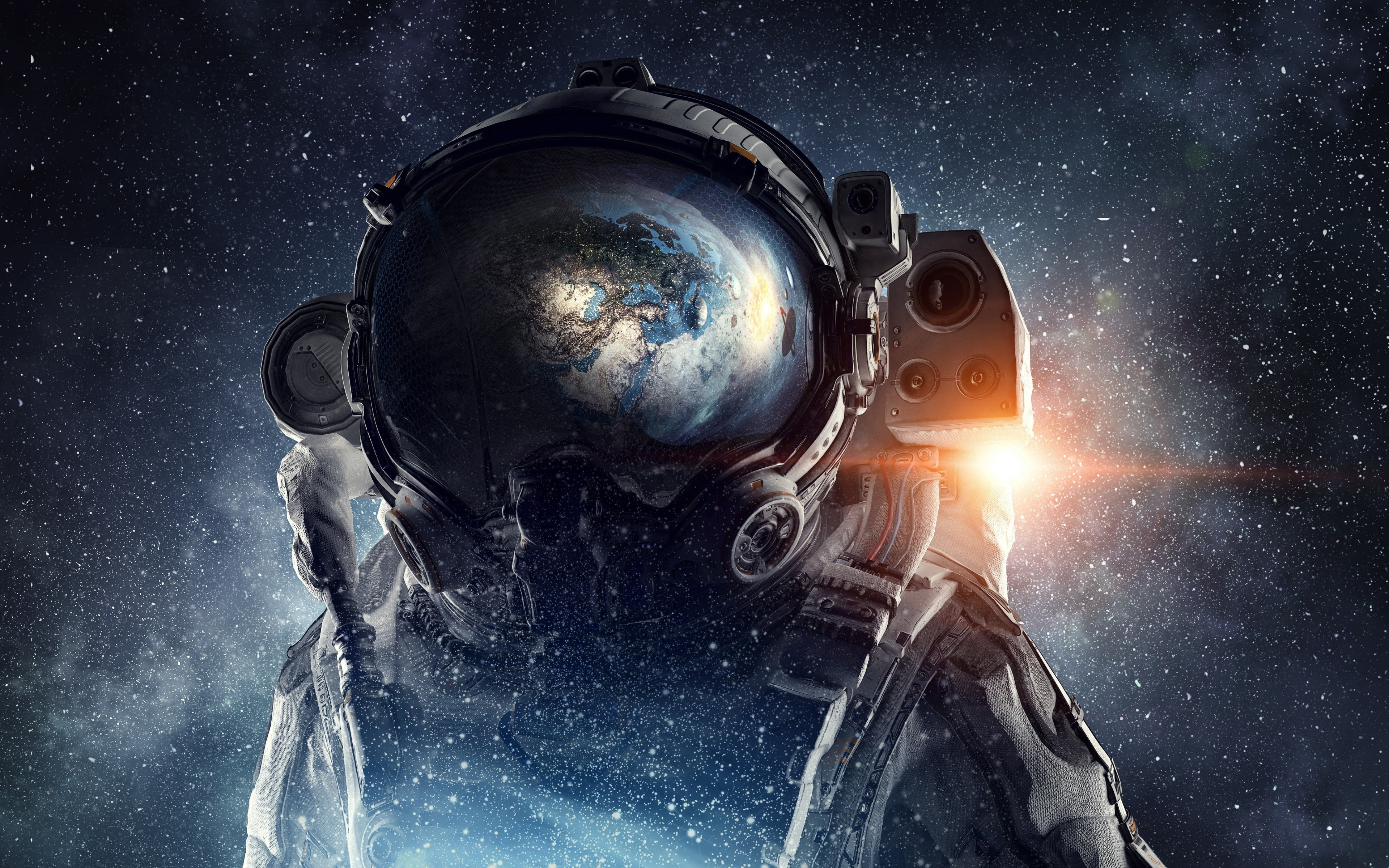 Free download Astronaut Space Star Galli Planet Space Art AI Art 4K Wallpaper, Wallpaper(s) website provided.