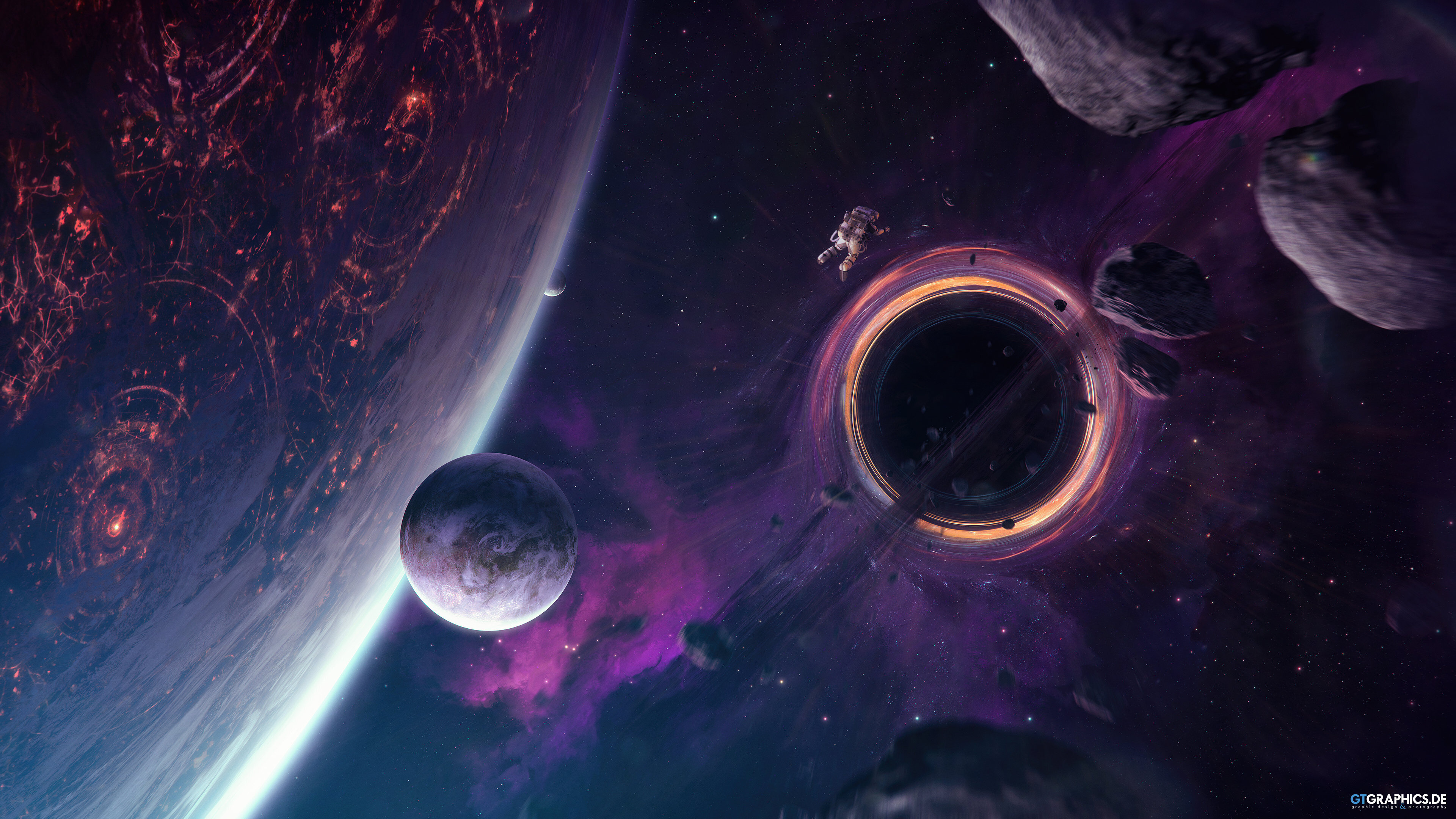 Free download Astronaut Space Science Fiction Space Art Graphics Computer Wallpaper 4K Wallpaper, Wallpaper(s) website provided.