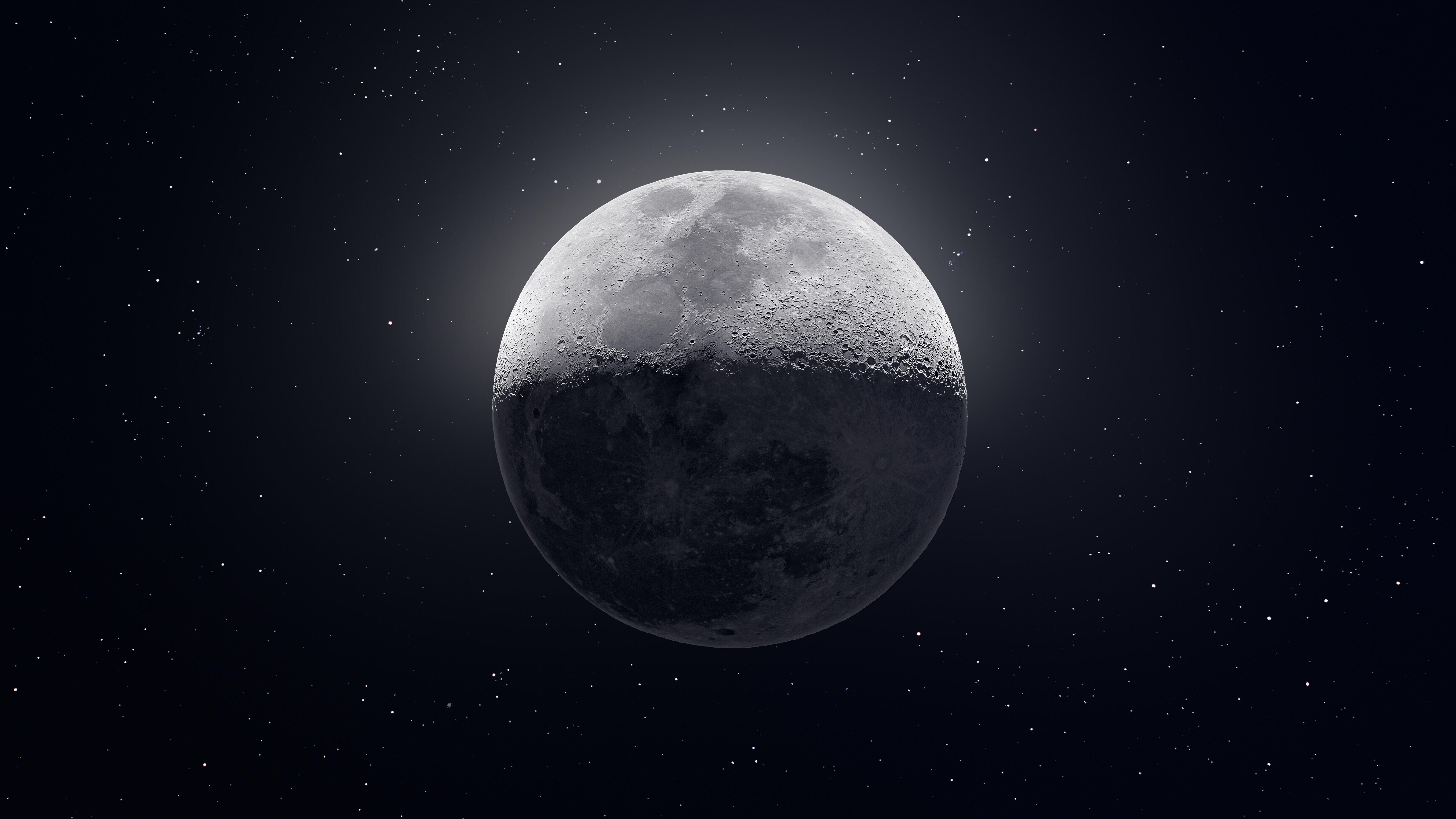 Free download Sky Moon Space 8K Wallpaper, Wallpaper(s) website provided.
