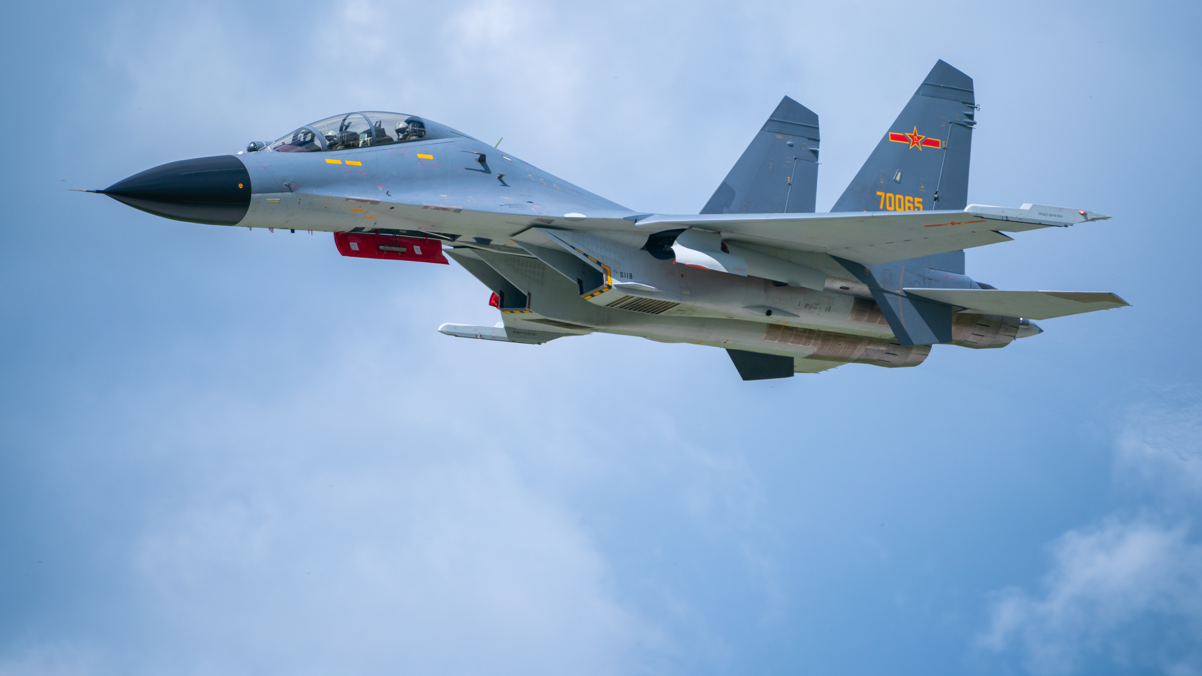 Free download Pilot PLA Air Force Military Aircraft Flight Aircraft Sky Cloud Computer Wallpaper 4K Wallpaper, Wallpaper(s) website provided.
