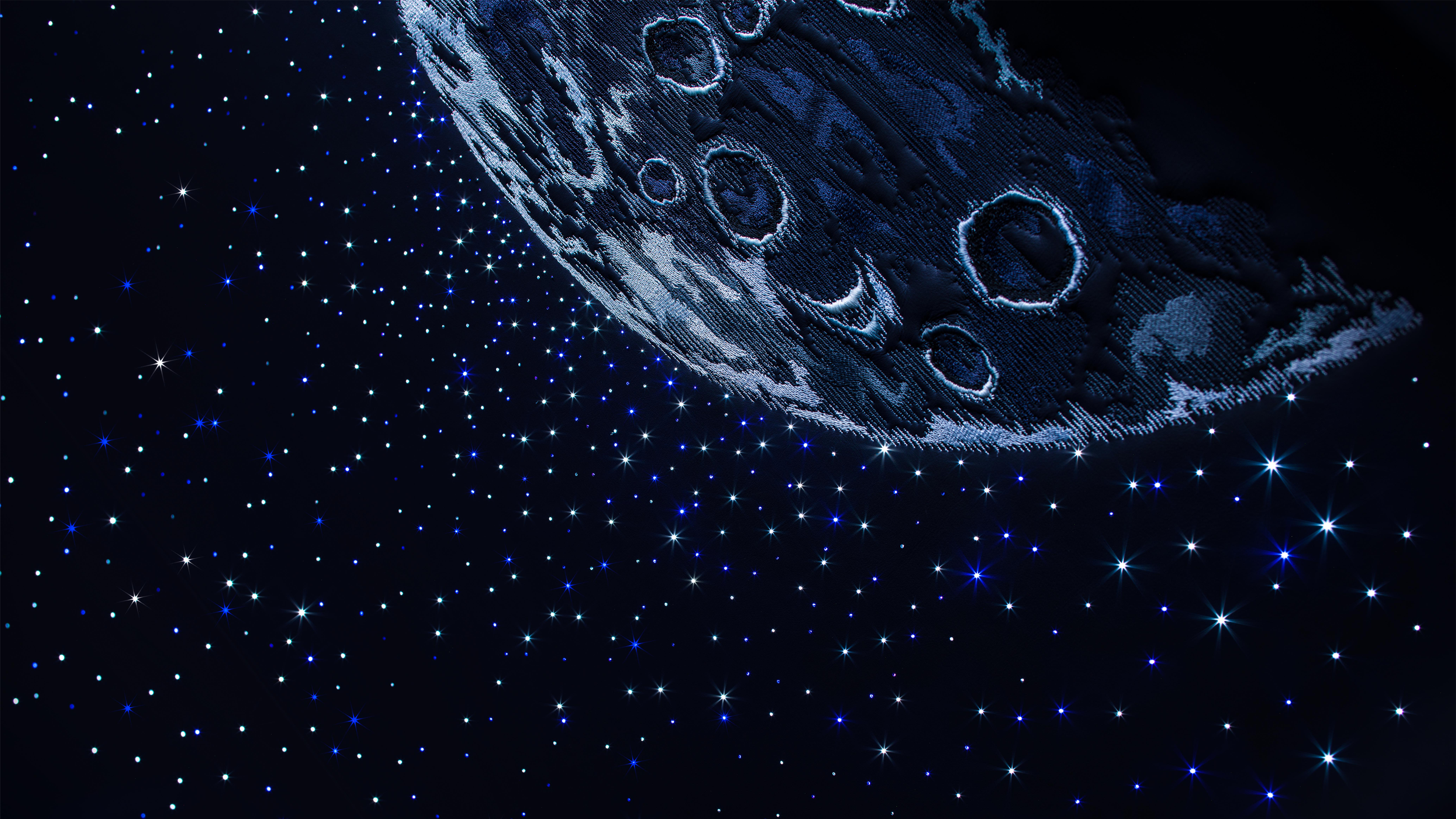 Free download AI Art Illustrations Stars Moon Space Space Art Vision Satellite 4K Wallpaper, Wallpaper(s) website provided.