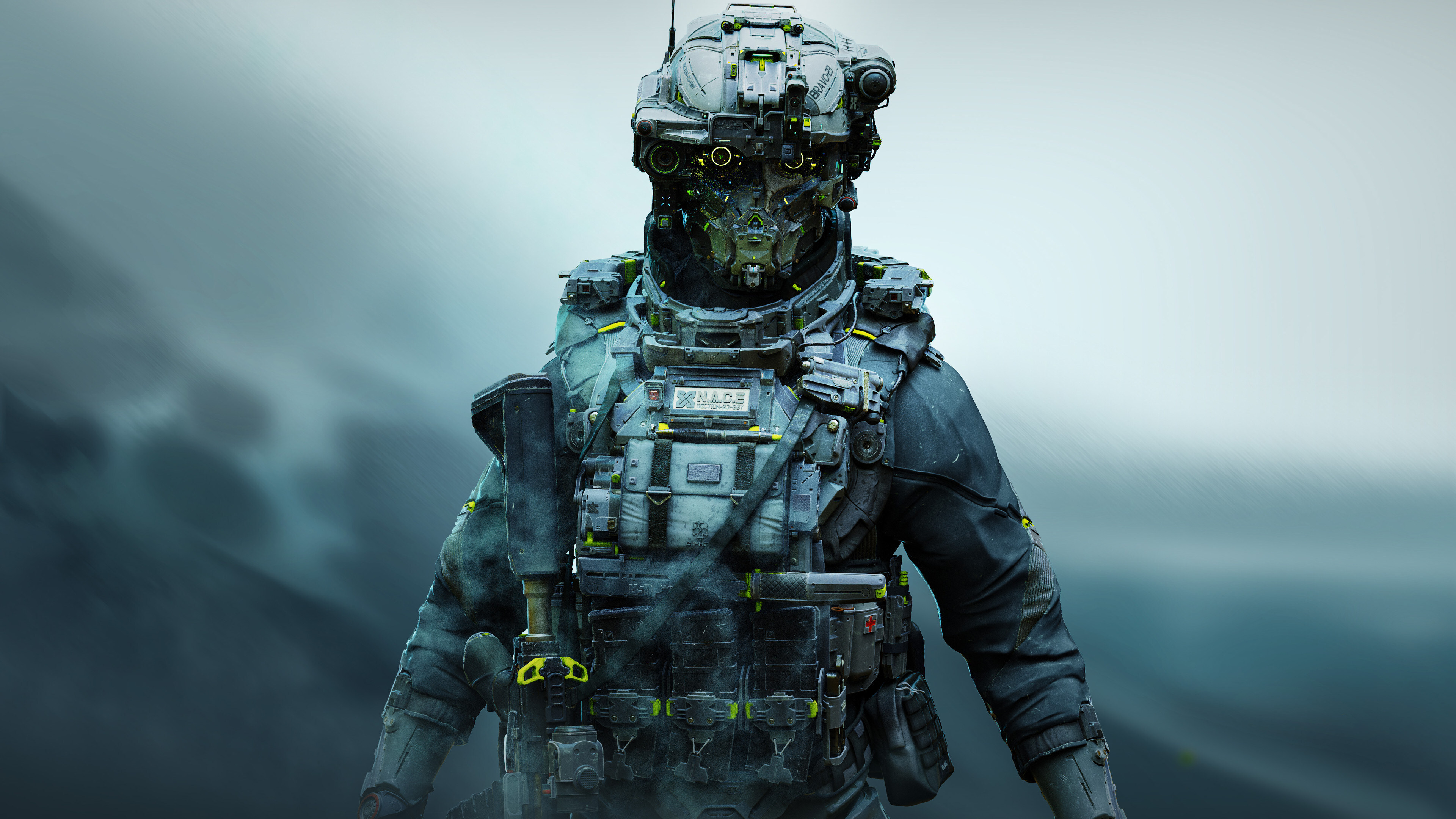 Free download Soldier Futurism Science Fiction Concept Art Simple Background Computer Wallpaper 4K Wallpaper, Wallpaper(s) website provided.