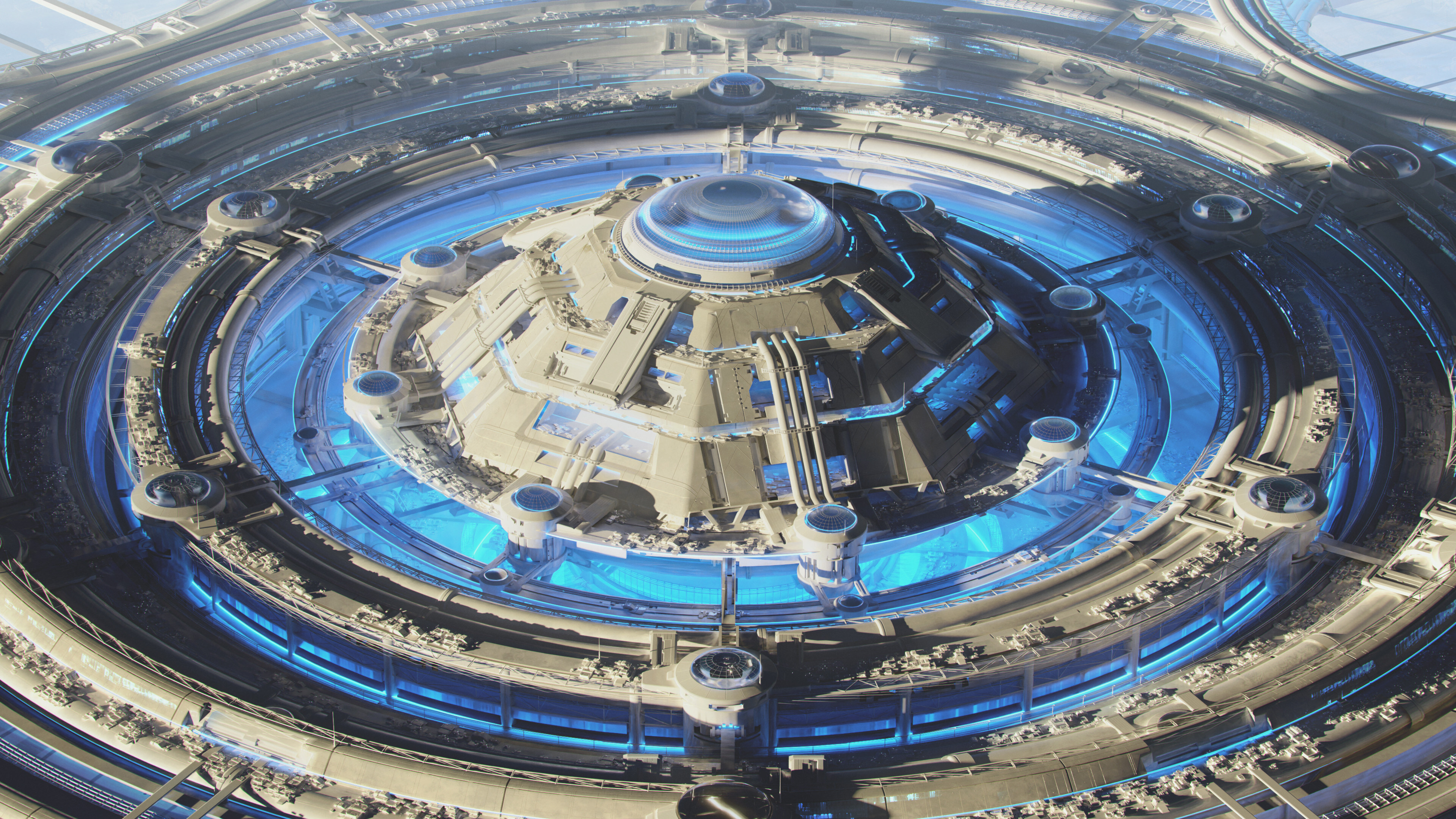 Free download AI Art Illustrations Science Fiction Futurism City Future City Concept Art Games Universe Spaceship Computer Wallpaper 4K Wallpaper, Wallpaper(s) website provided.