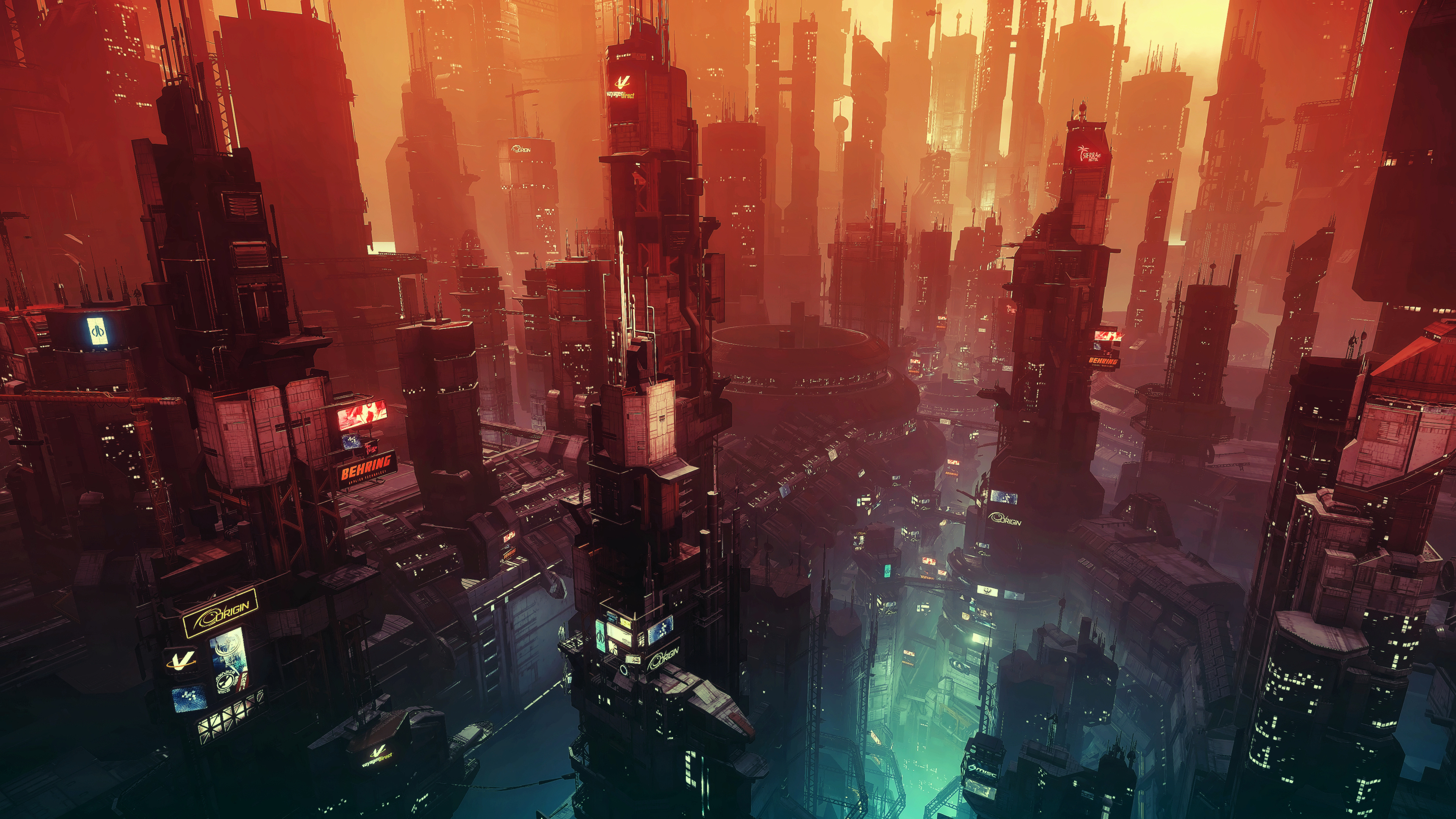 Free download Internet Science Fiction AI Art Concept Art Cyberpunk Futurism Computer Wallpaper 4K Wallpaper, Wallpaper(s) website provided.