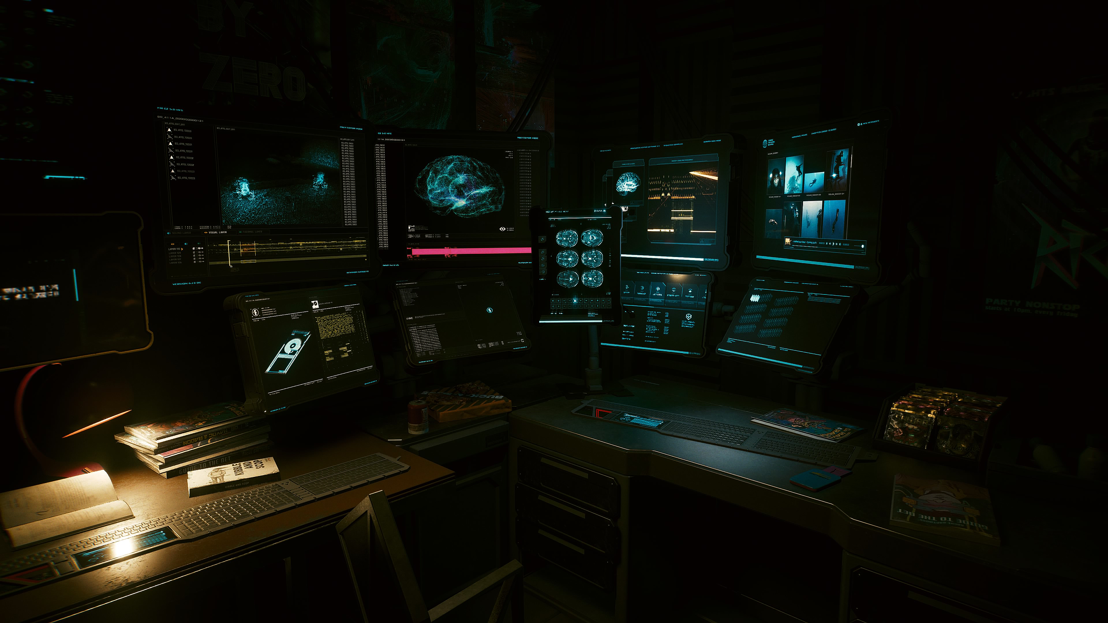 Free download Screenshot Dark Computer Keyboard Lights Desk Microchip Network Computer Wallpaper 4K Wallpaper, Wallpaper(s) website provided.