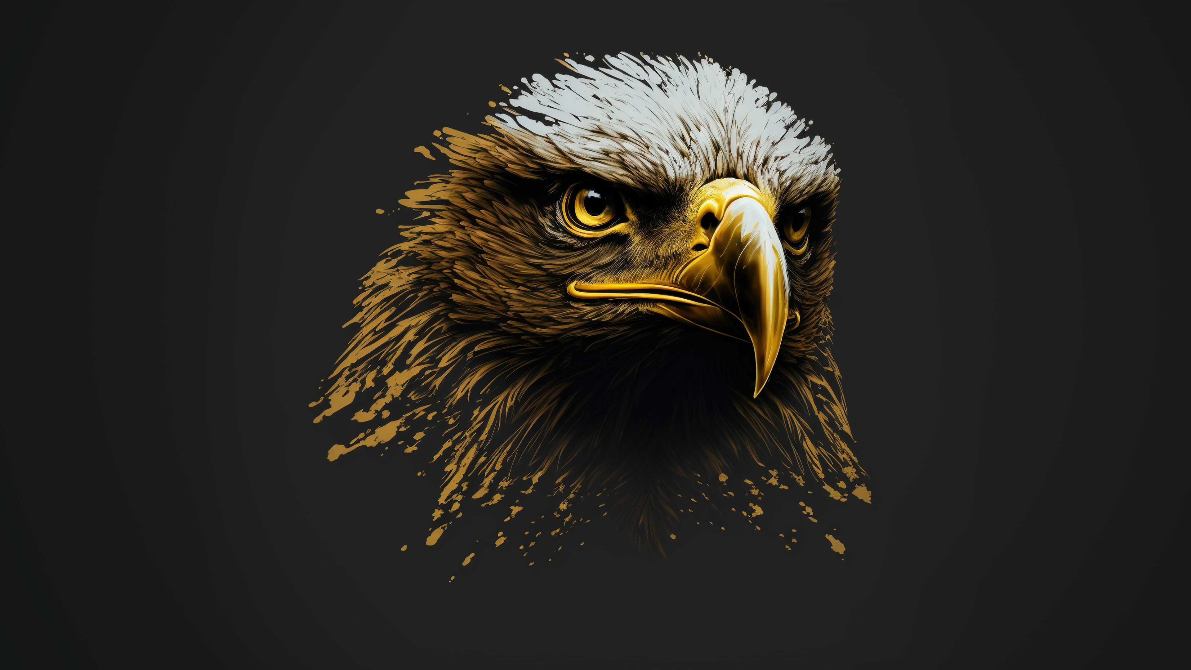 Free download Eagle Animal Art Simple Background 4K Wallpaper, Wallpaper(s)