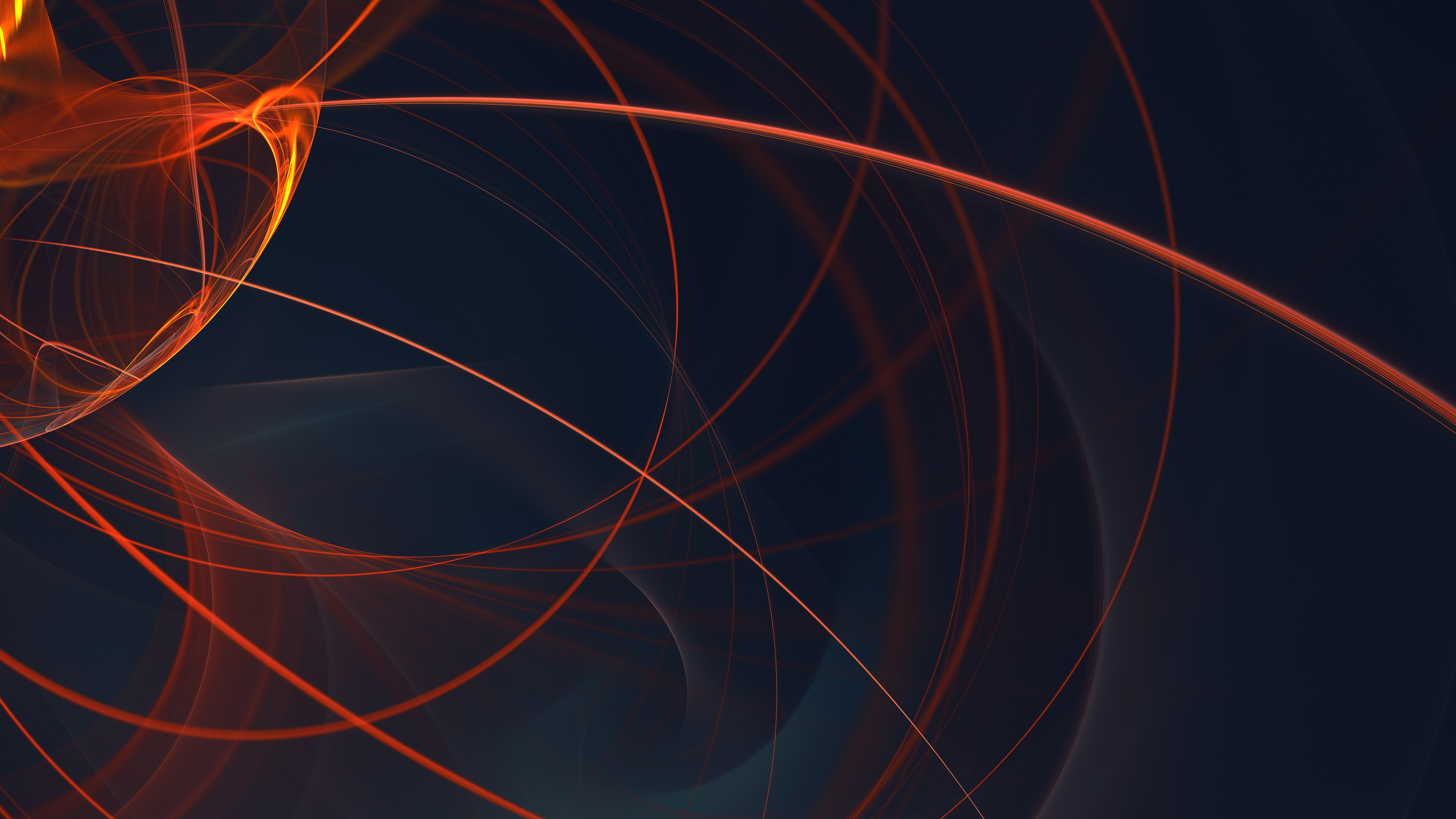 Free download Abstract Swirls Lines AI Art Shapes Orange 4K Wallpaper, Wallpaper(s) website provided.
