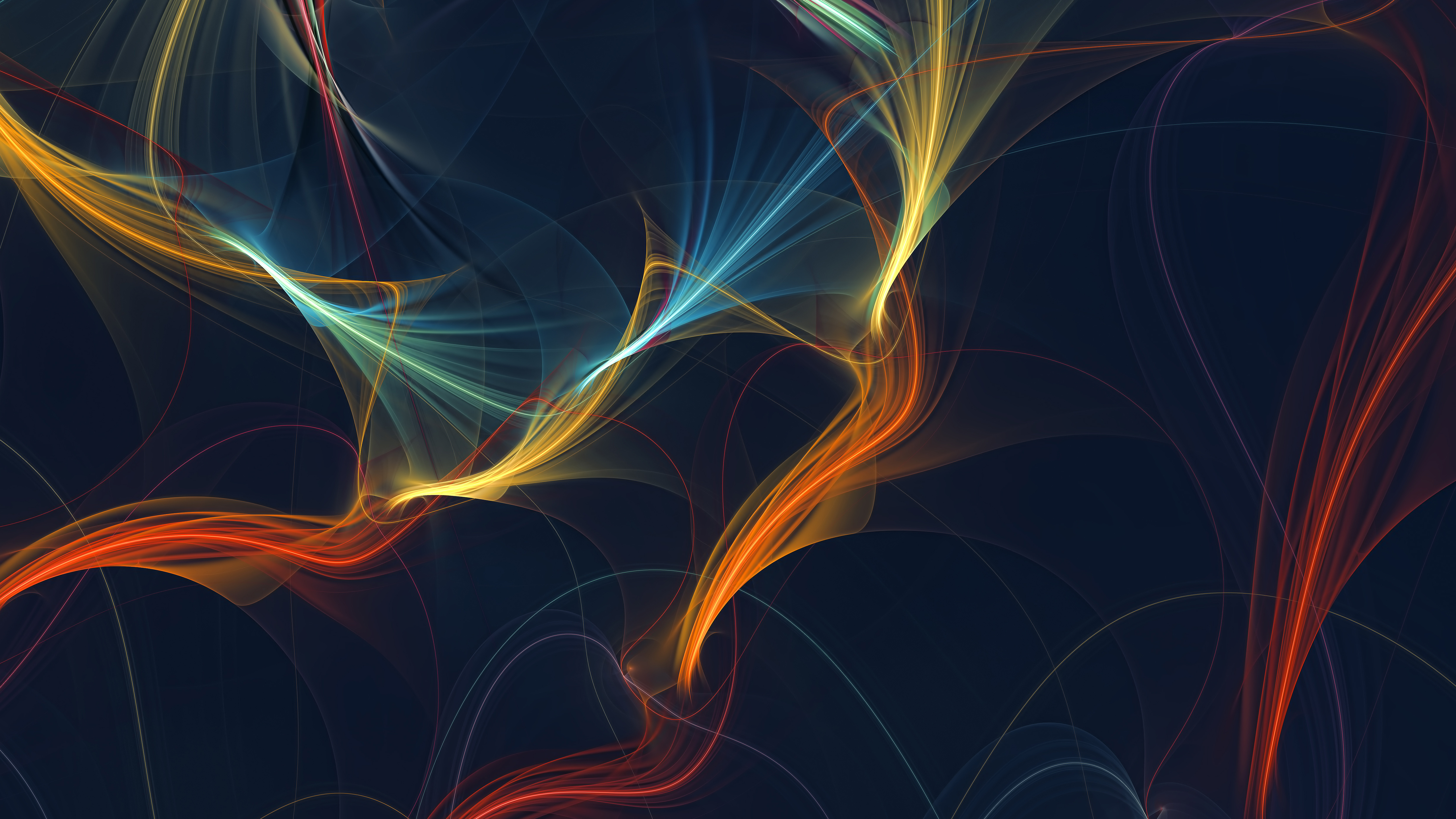 Free download Wavy shape abstract blue background wave lines 4K wallpaper, Wallpaper(s) website provided.