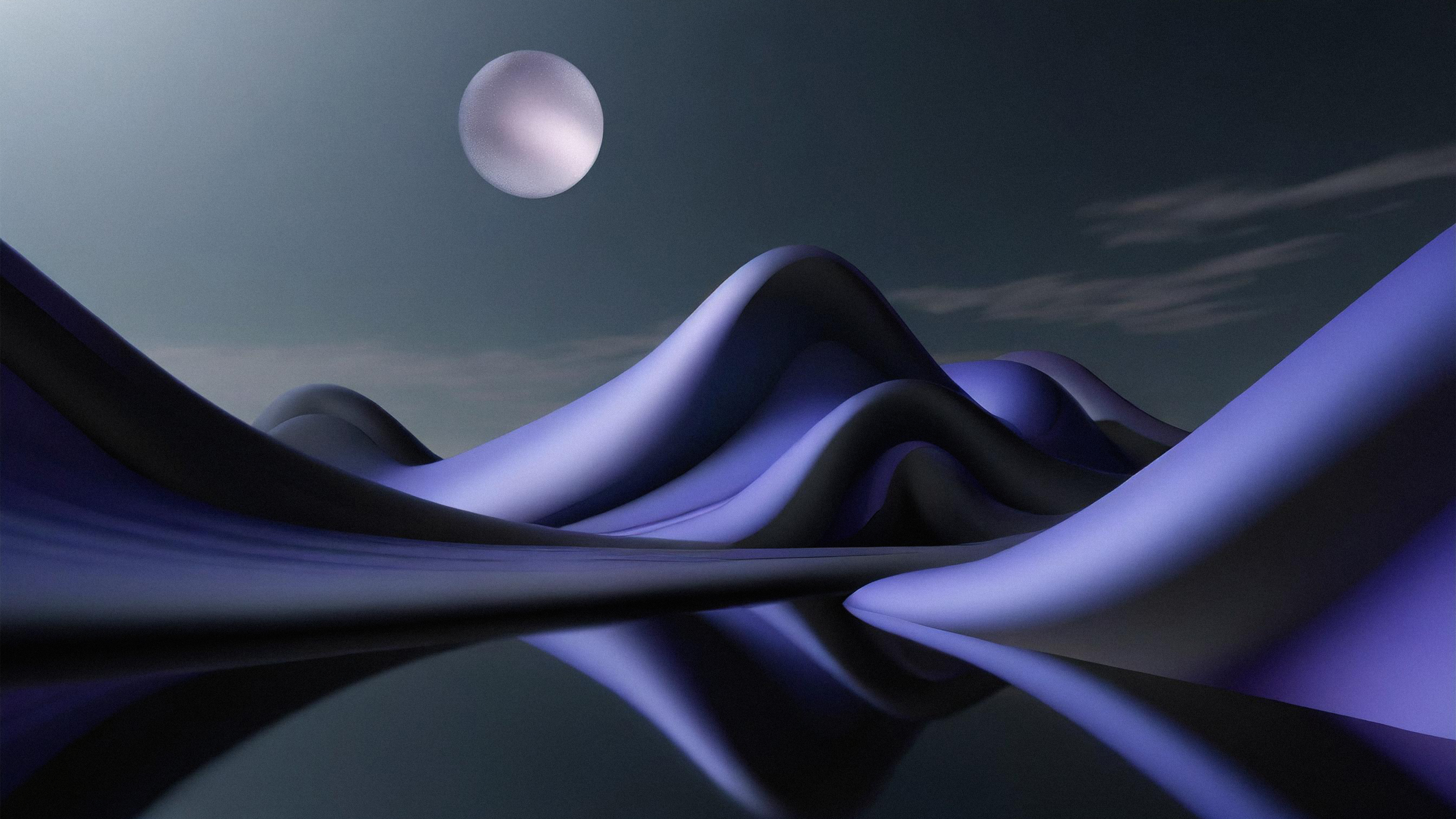 Free download Abstract Digital Art CGI Gradient Dark Background Illustration Artwork Minimalism Waves Simple Background 4K Wallpaper, Wallpaper(s) website provided.