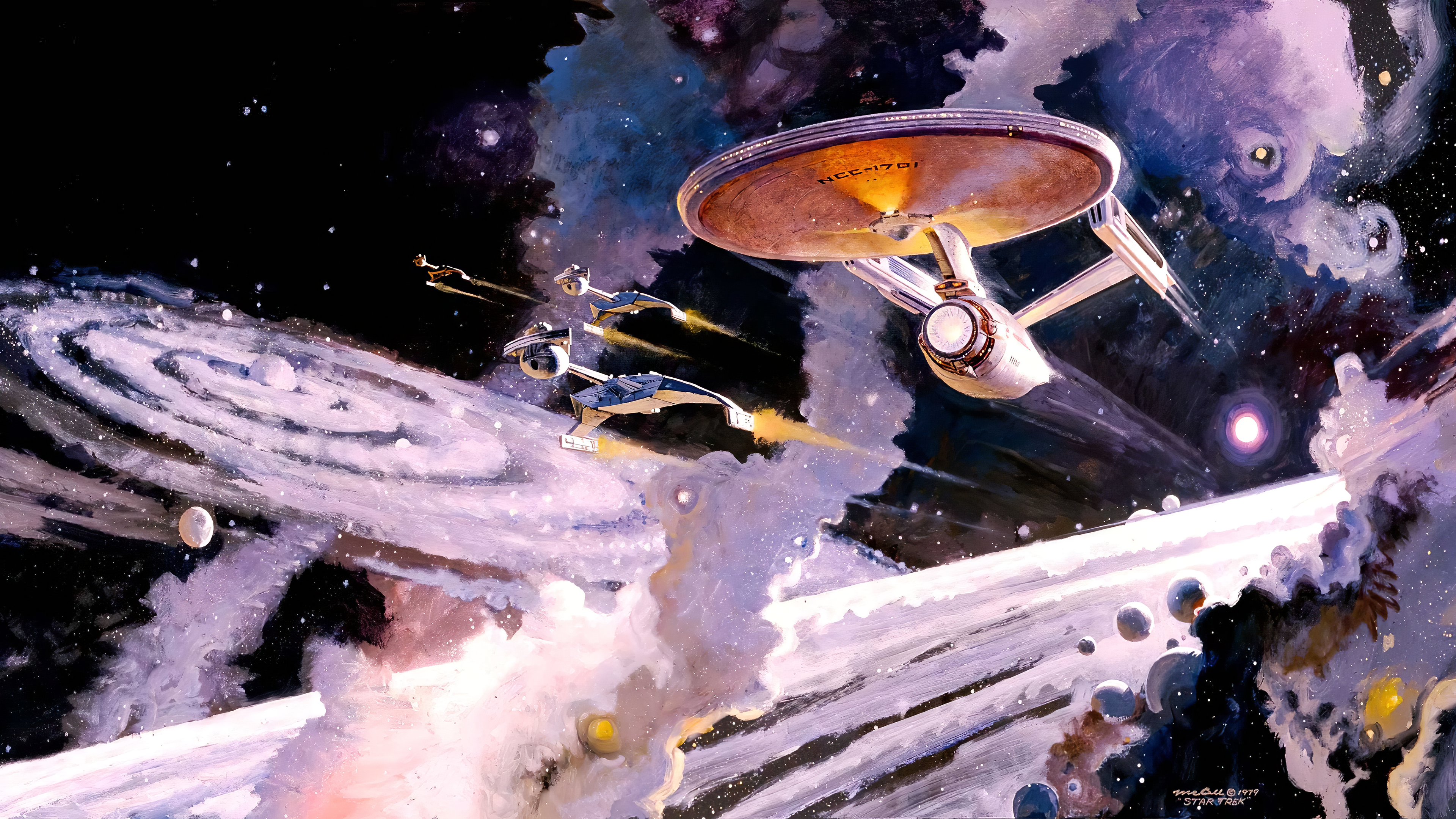 Free download Painting Space Universe Star Trek Universe Spaceship TV Series 4K Wallpaper, Wallpaper(s)