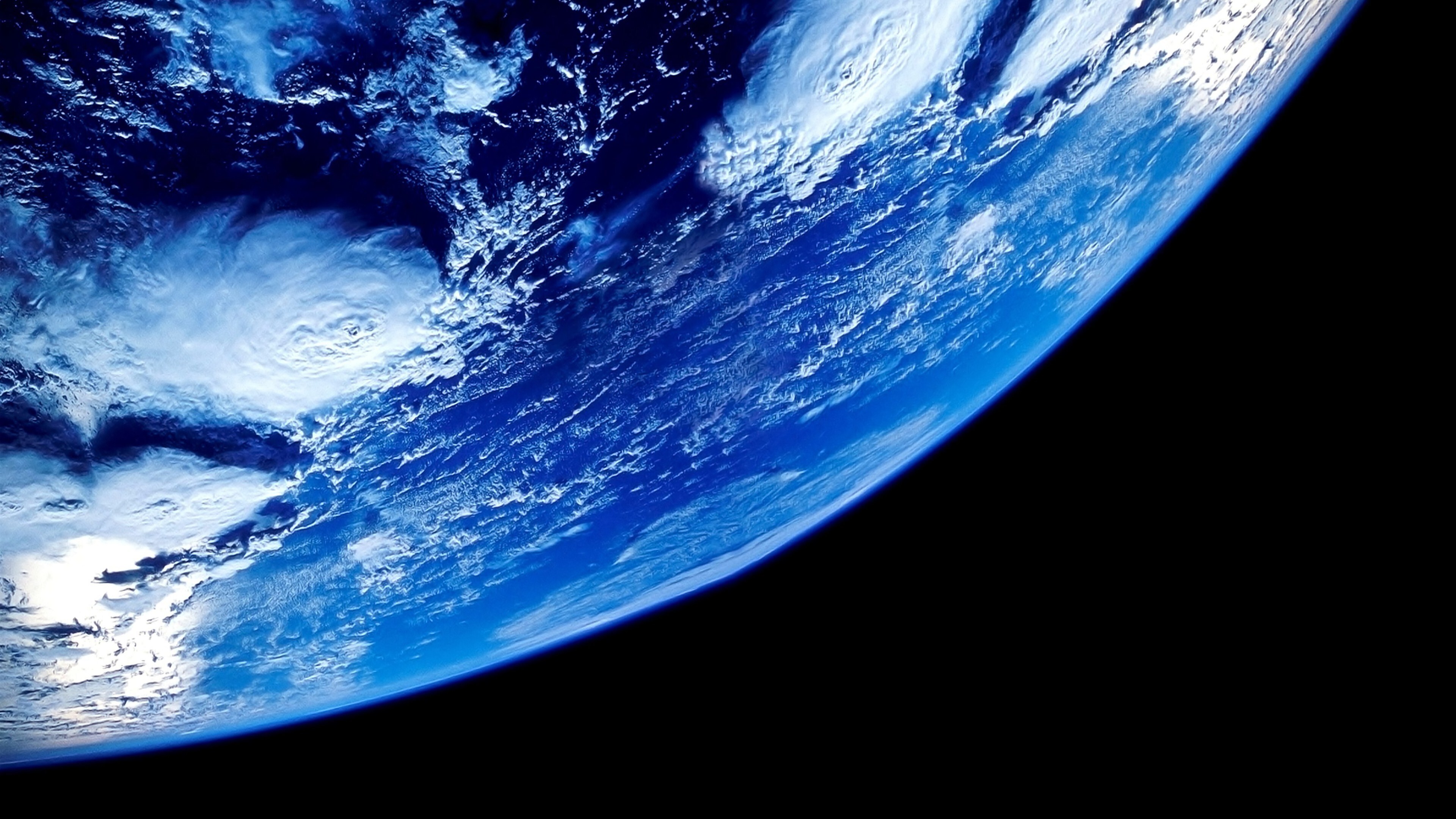 Free download Space Planet Space Art Blue Atmosphere Earth Space 4K Wallpaper, Wallpaper(s) website provided.