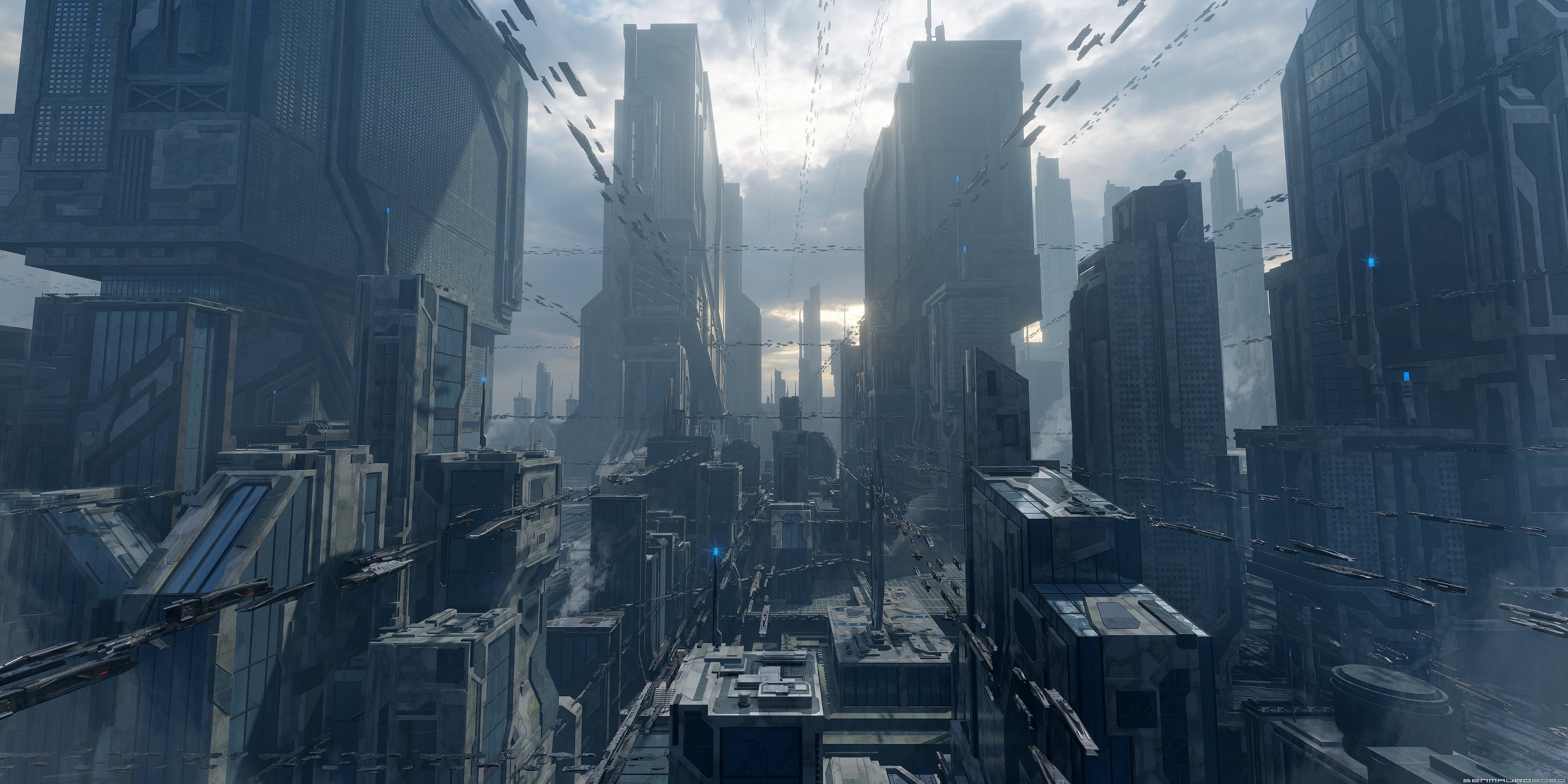 Free download Cyberpunk Science Fiction Cybercity Future City City Flying Car Computer Wallpaper 4K Wallpaper, Wallpaper(s) website provided.