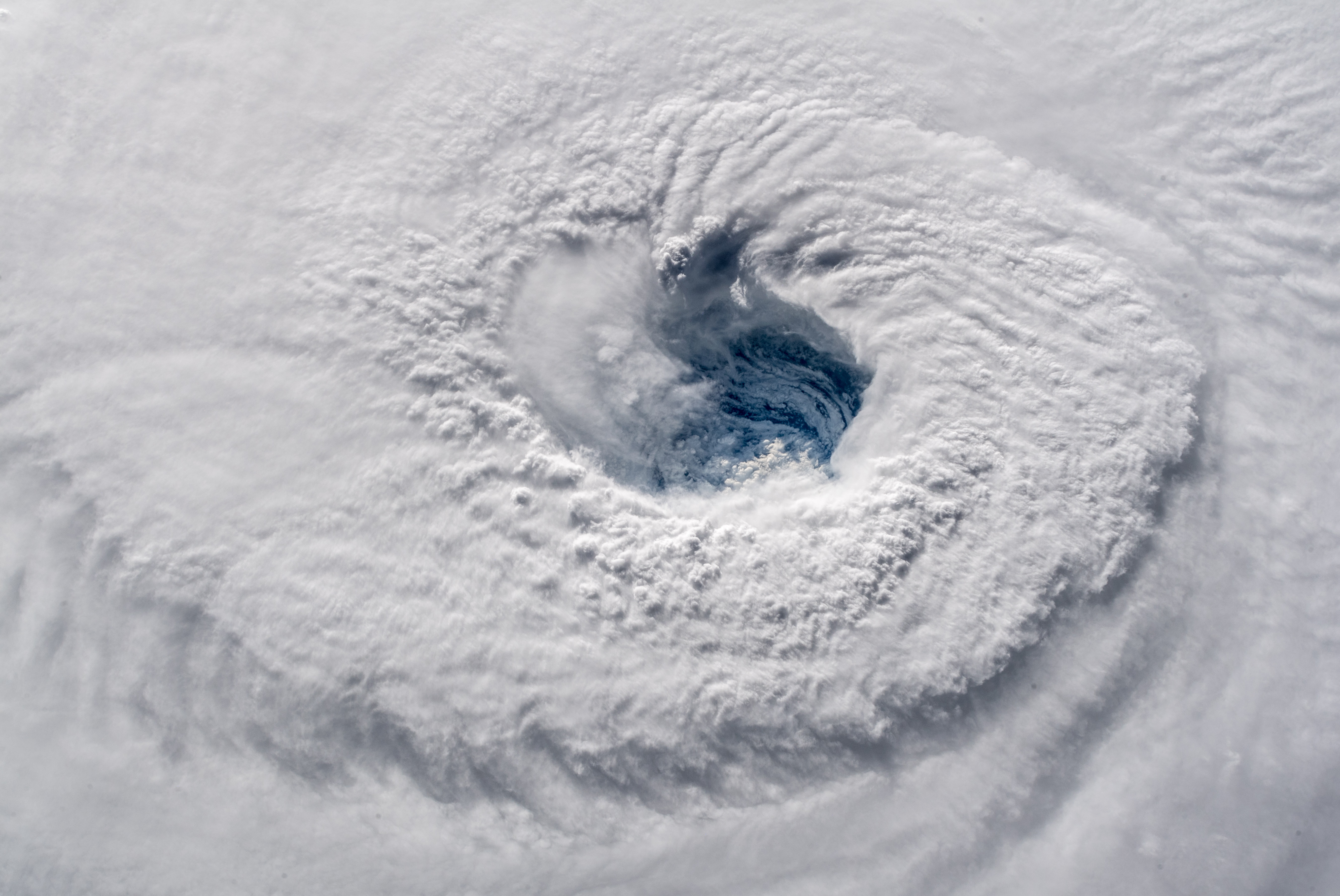 Free download Hurricane Cloud Spiral Cyclone Photography Snow Science Space Station Nature Storm White 4K Wallpaper, Wallpaper(s) website provided.