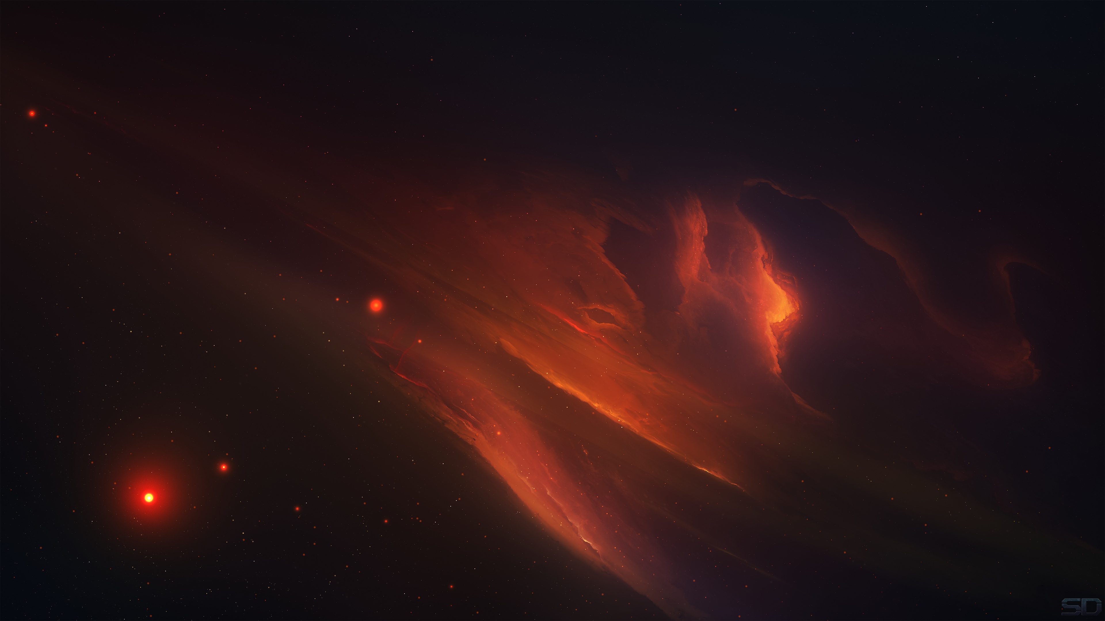 Free download Starry Sky Technology Space Space Art AI Art 4K Wallpaper, Wallpaper(s) website provided.