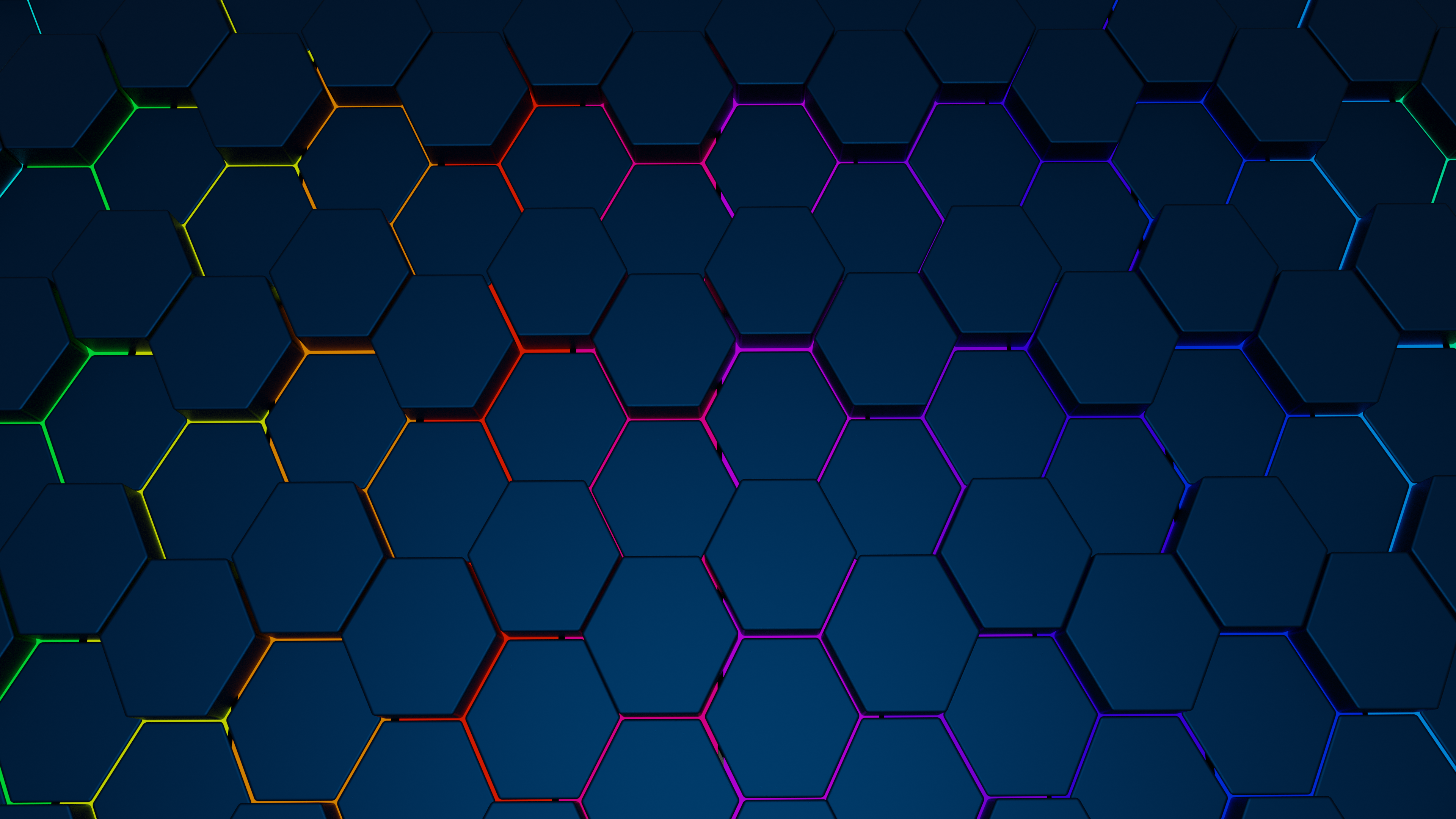 Free download Hexagon Abstract Glowing AI Art Images 4K Wallpaper, Wallpaper(s) website provided.