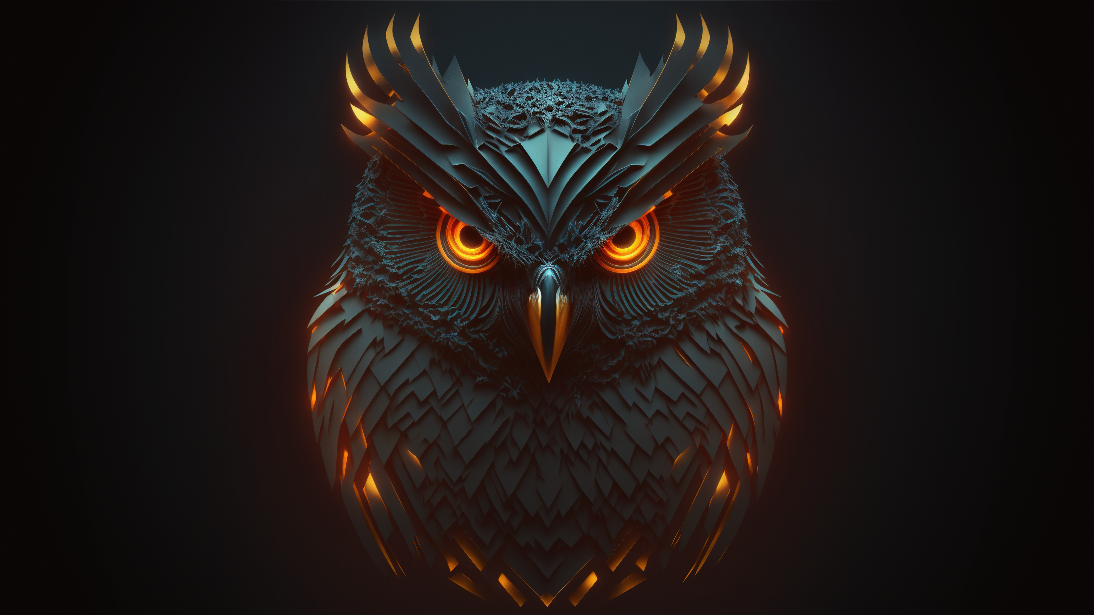 Free download Owl Minimalism Simple Background Symmetry Computer Wallpaper 4K Wallpaper, Wallpaper(s) website provided.