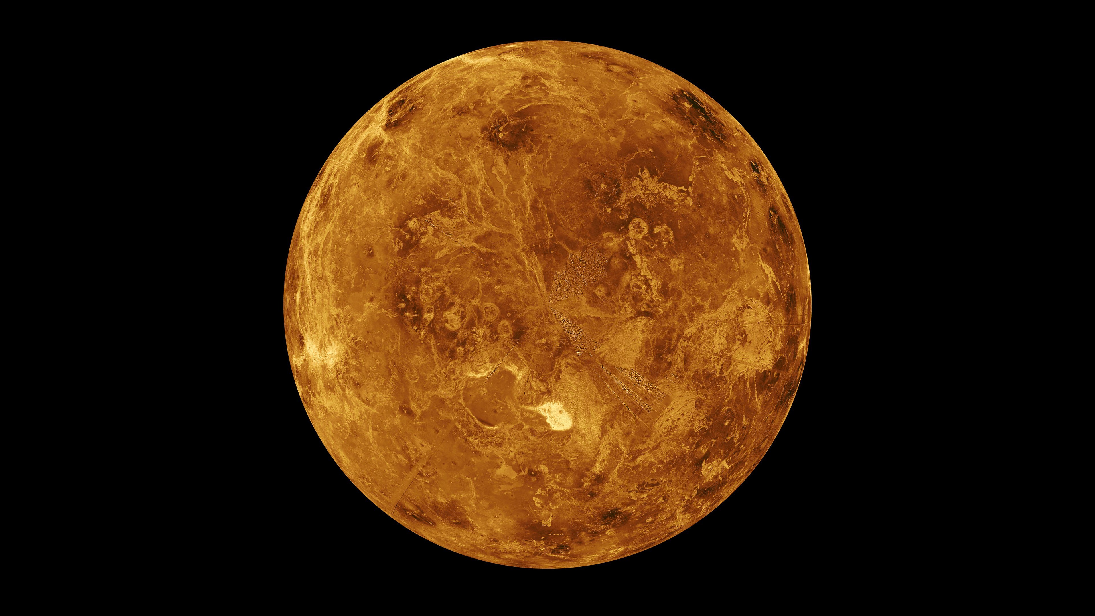 Free download Space Minimalism Venus Planet Solar System AI Art 4K Wallpaper, Wallpaper(s) website provided.
