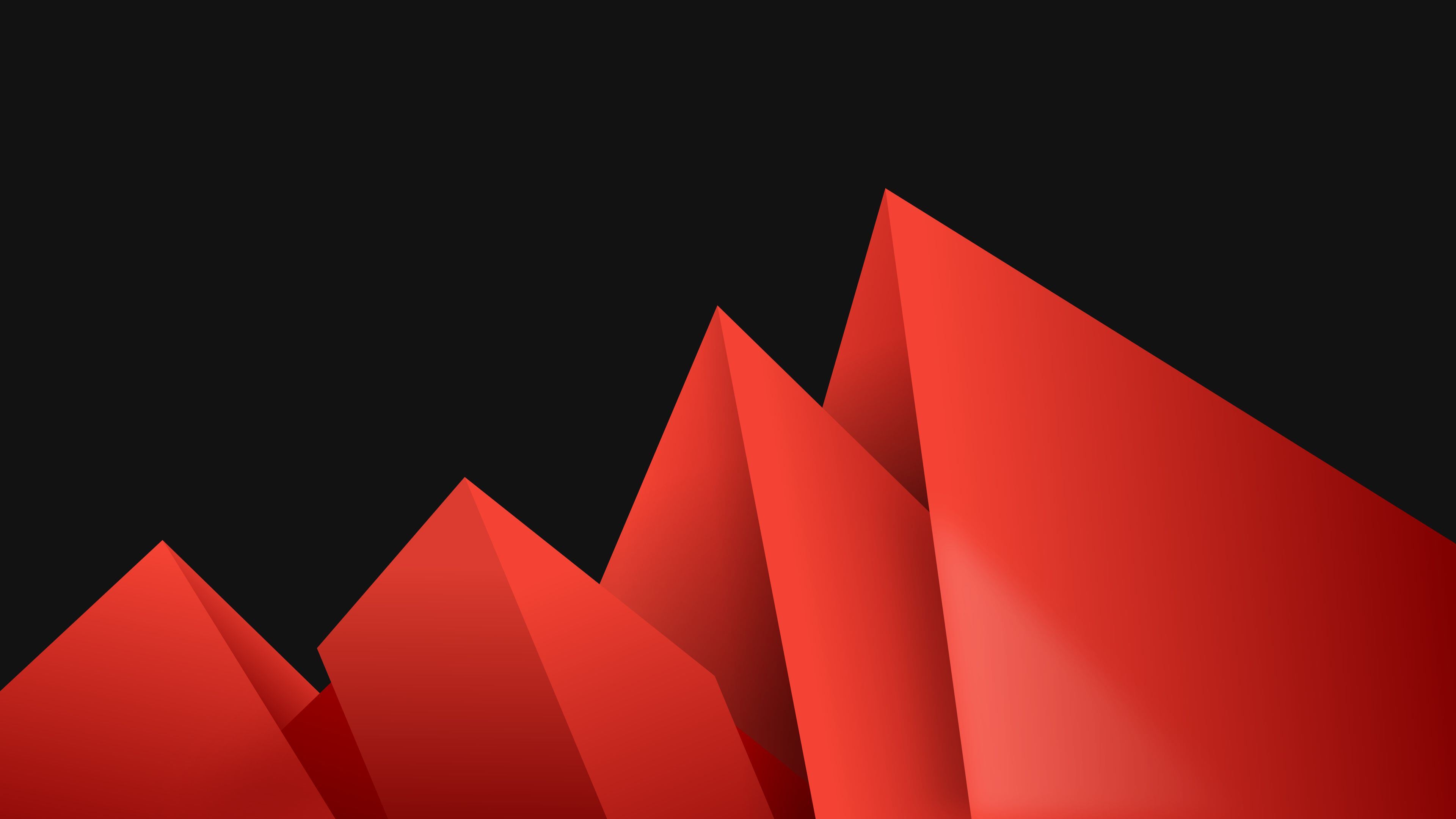 Free download Red Abstract Gray Background Simple Background Minimalism 4K Wallpaper, Wallpaper(s) website provided.