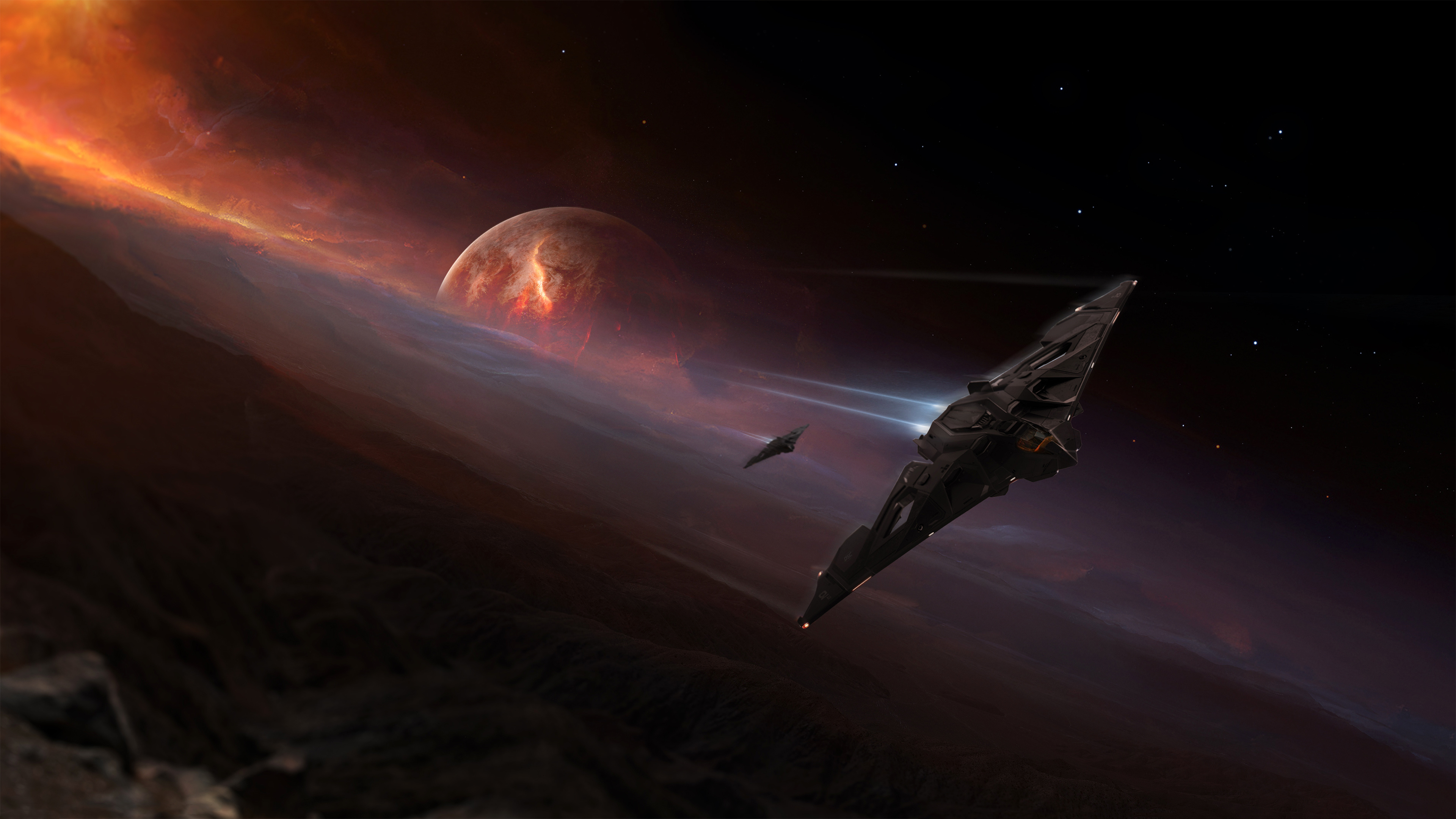 Free download Starry Sky Technology Video Games Star Citizen Space Aegis Eclipse Zeus 4K Wallpaper, Wallpaper(s)
