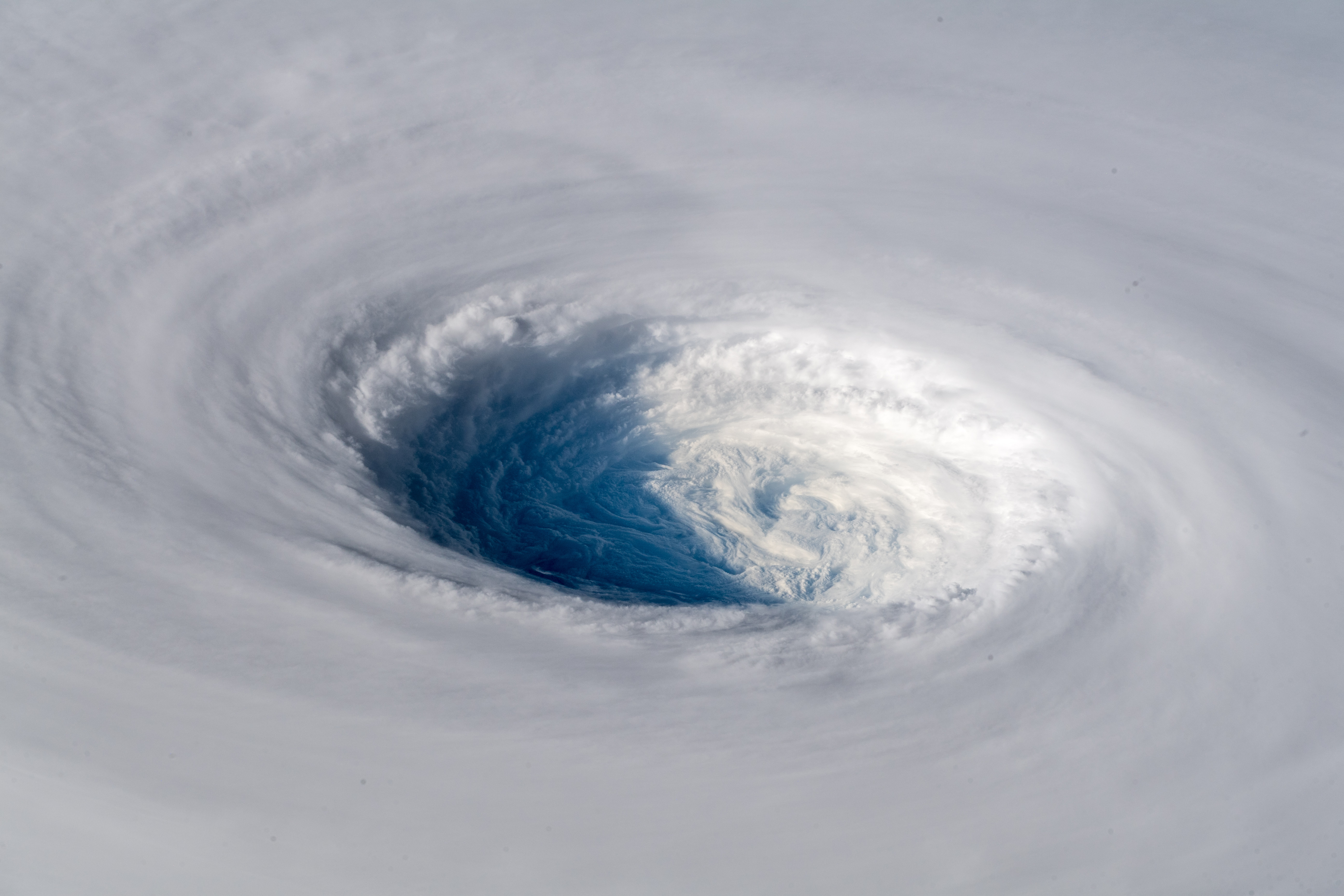 Free download Hurricane Typhoon Cyclone Spiral Bird's View Snow International Space Station Storm Nature Science White Swirl Cloud Computer Wallpaper 4K Wallpaper, Wallpaper(s) website provided.