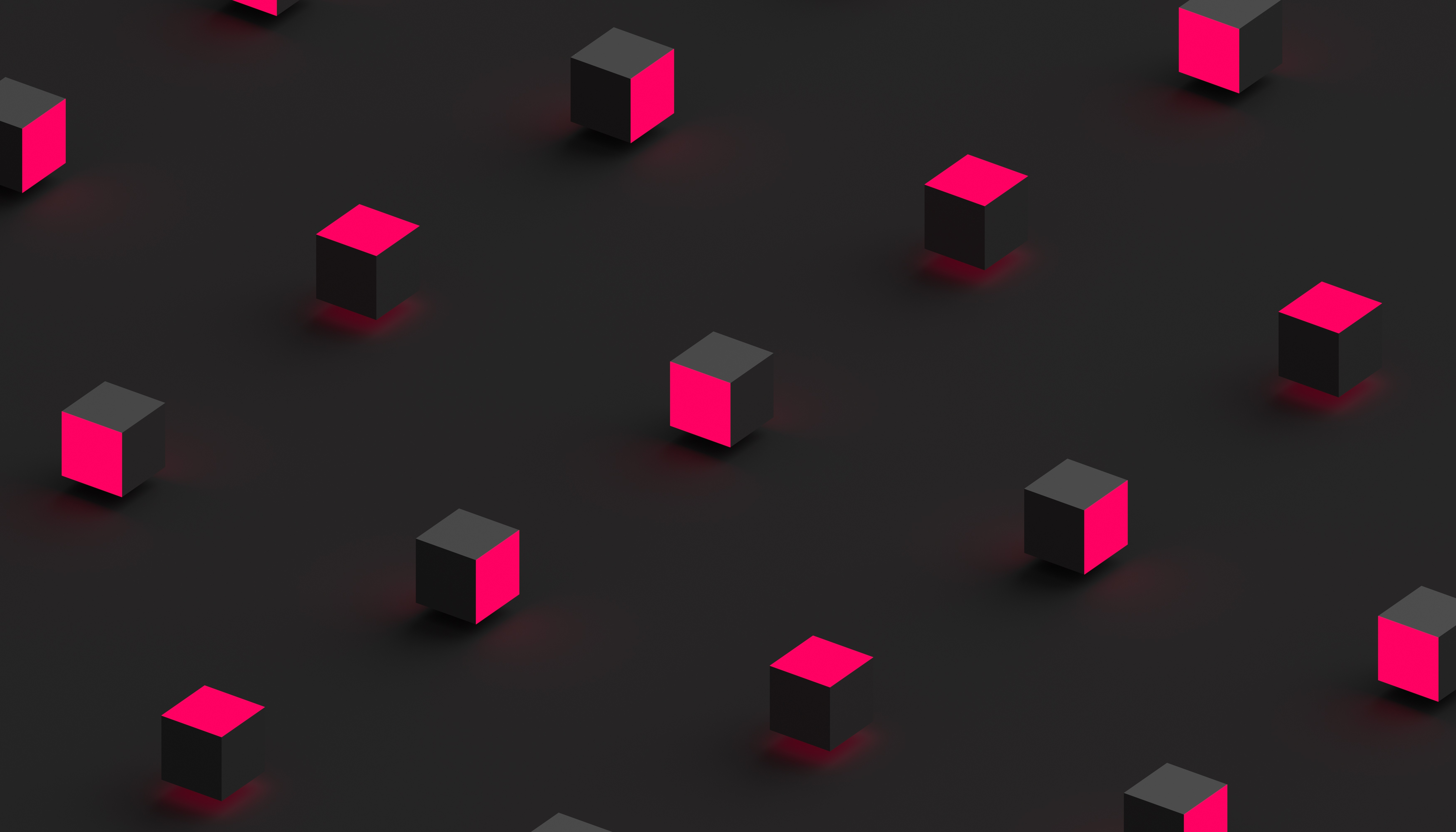 Free download Abstract glowing shapes lighting minimalism dark block pink 4K wallpaper, Wallpaper(s) website provided.