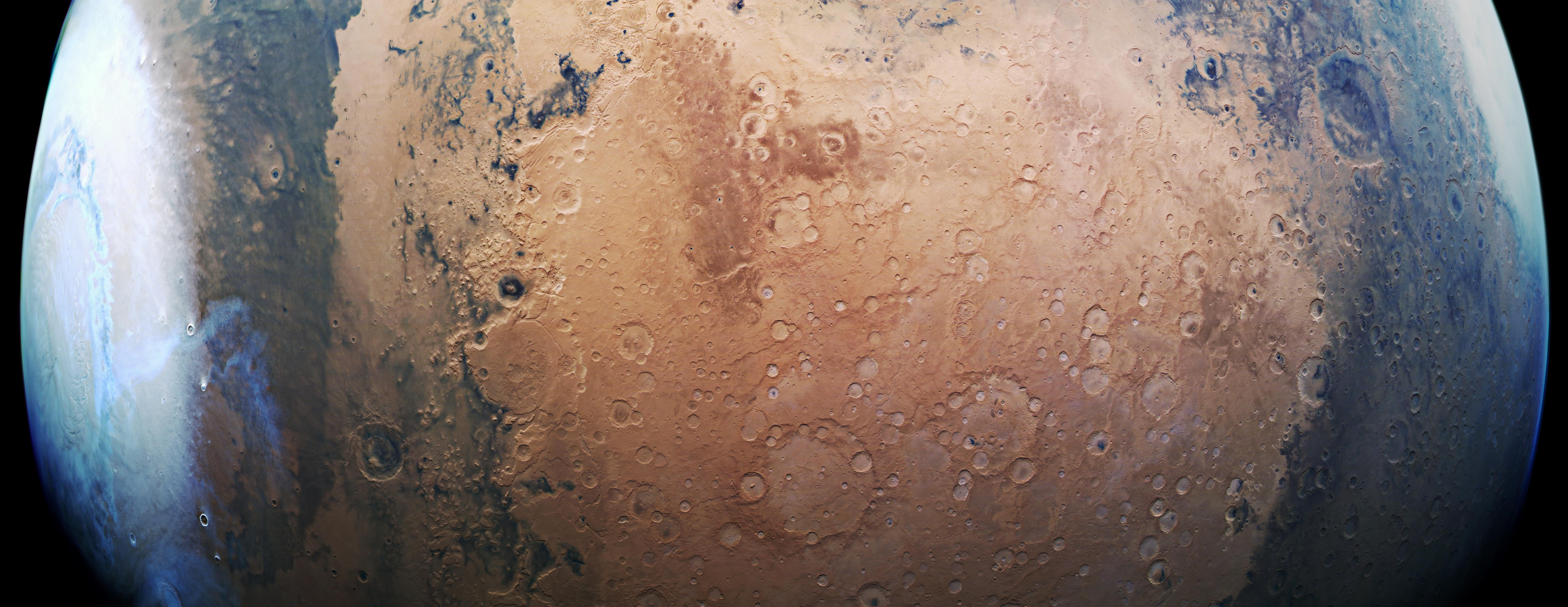 Free download Mars Crater Planet Star Universe Starry Sky Technology Future Computer Wallpaper 4K Wallpaper, Wallpaper(s) website provided.